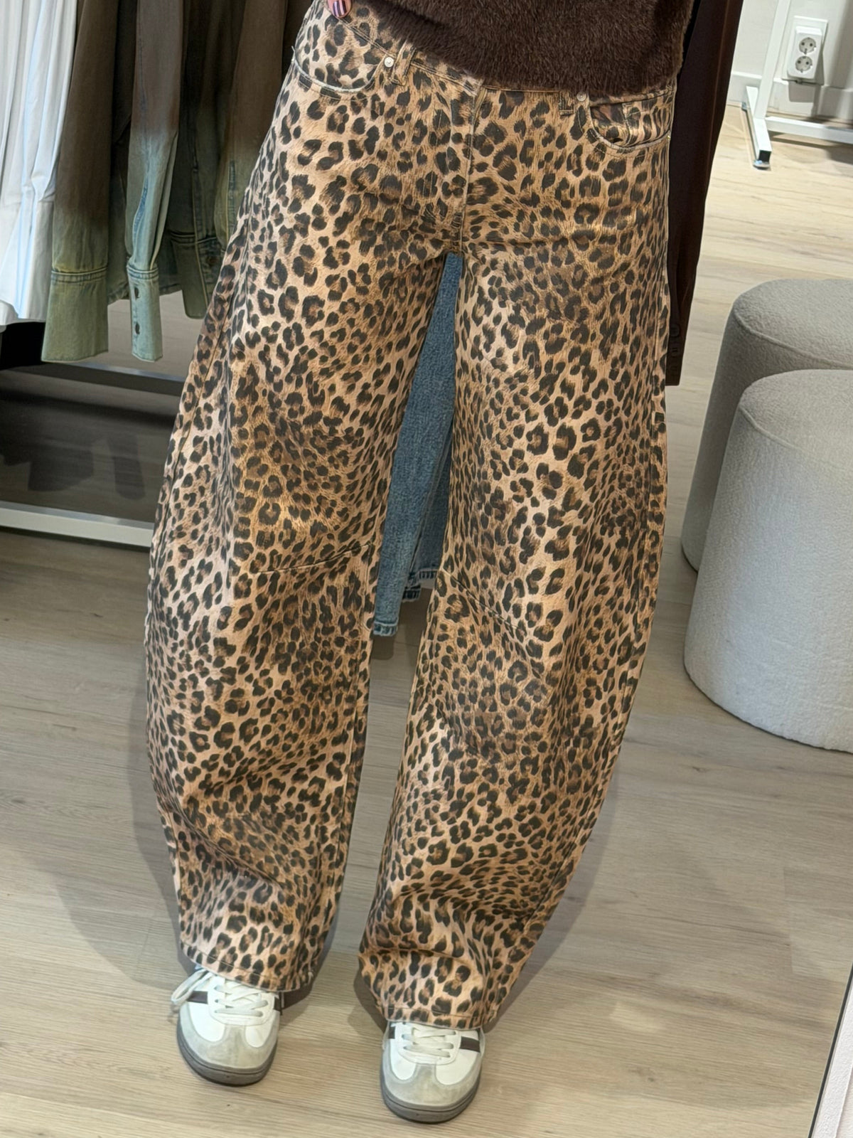 Luipaard barrel jeans | Queen Hearts