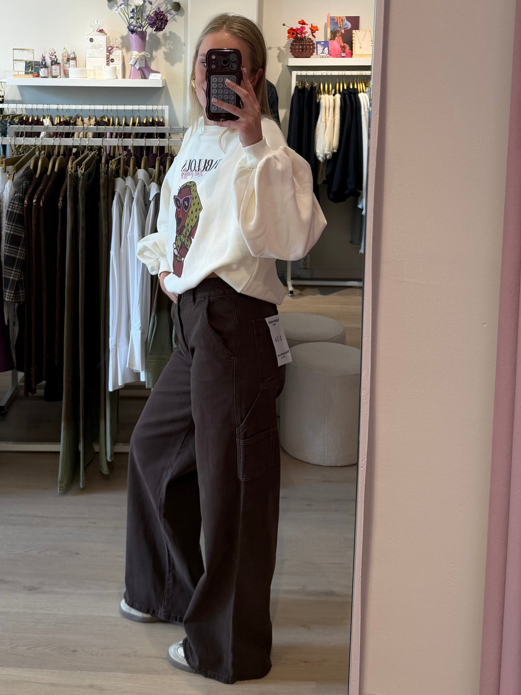 Carpenter cargo jeans | Bruin | Queen Hearts