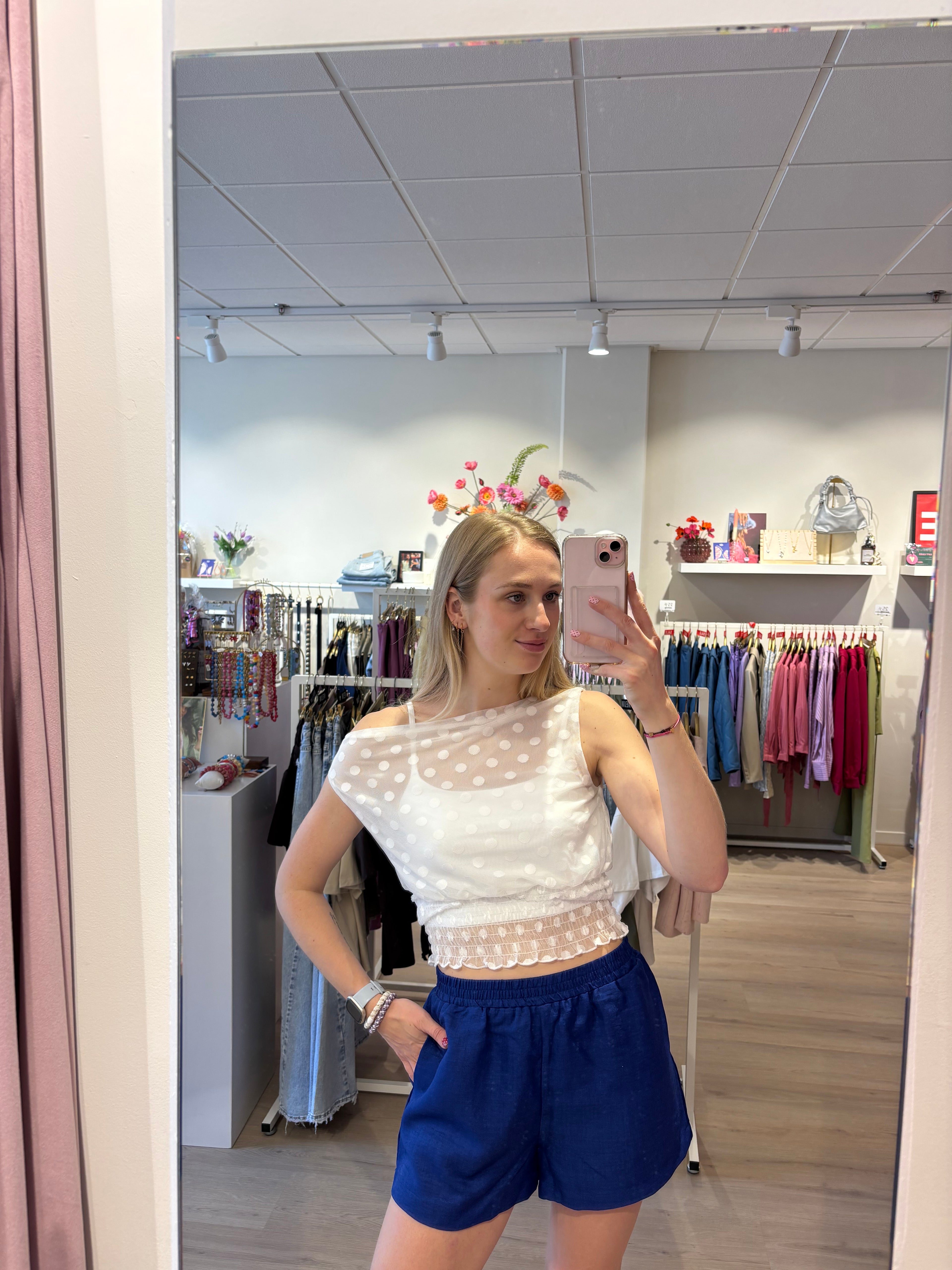 Dotted mesh top