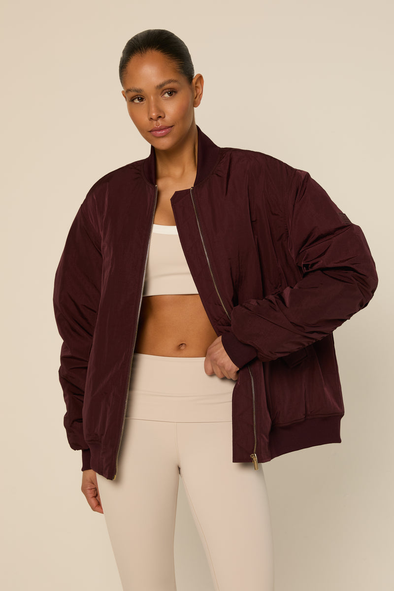 Lina Bomber | Mulberry Wine | The Lola Club