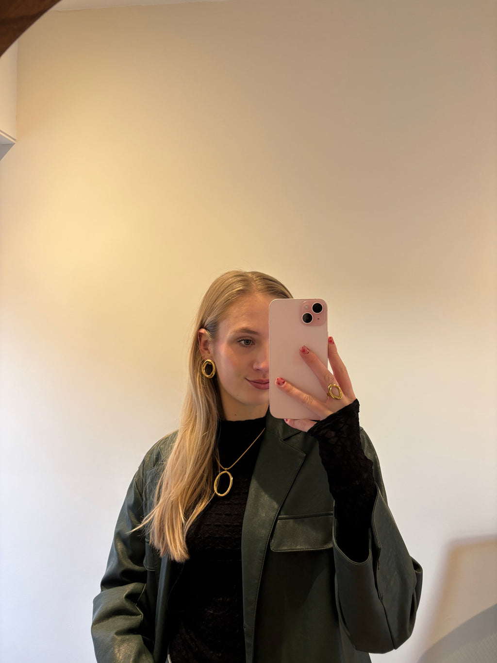 Oval sieradenset | goud