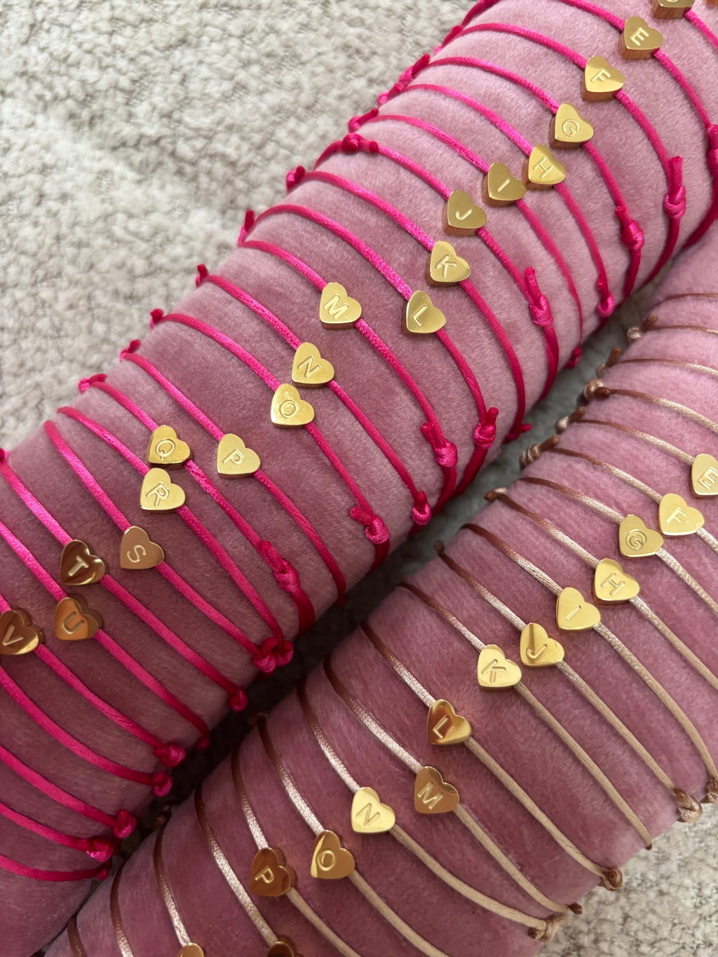 Heart letter bracelet - gold