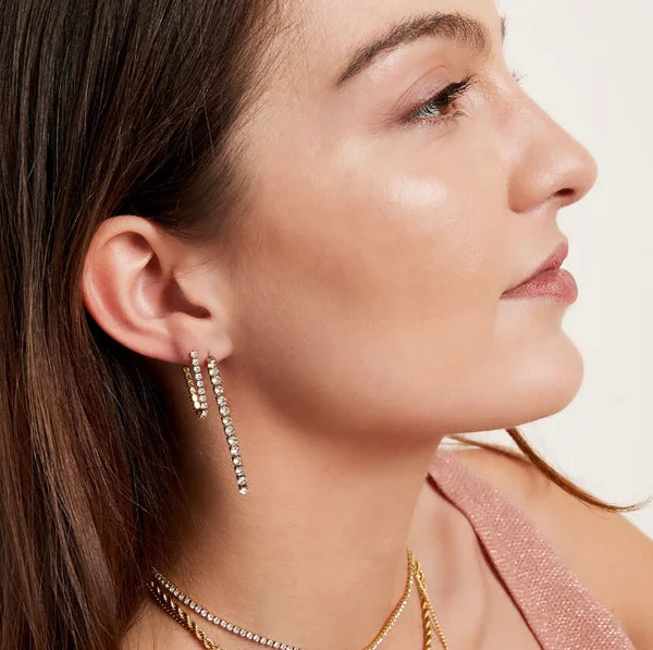 Single zirkonia earrings
