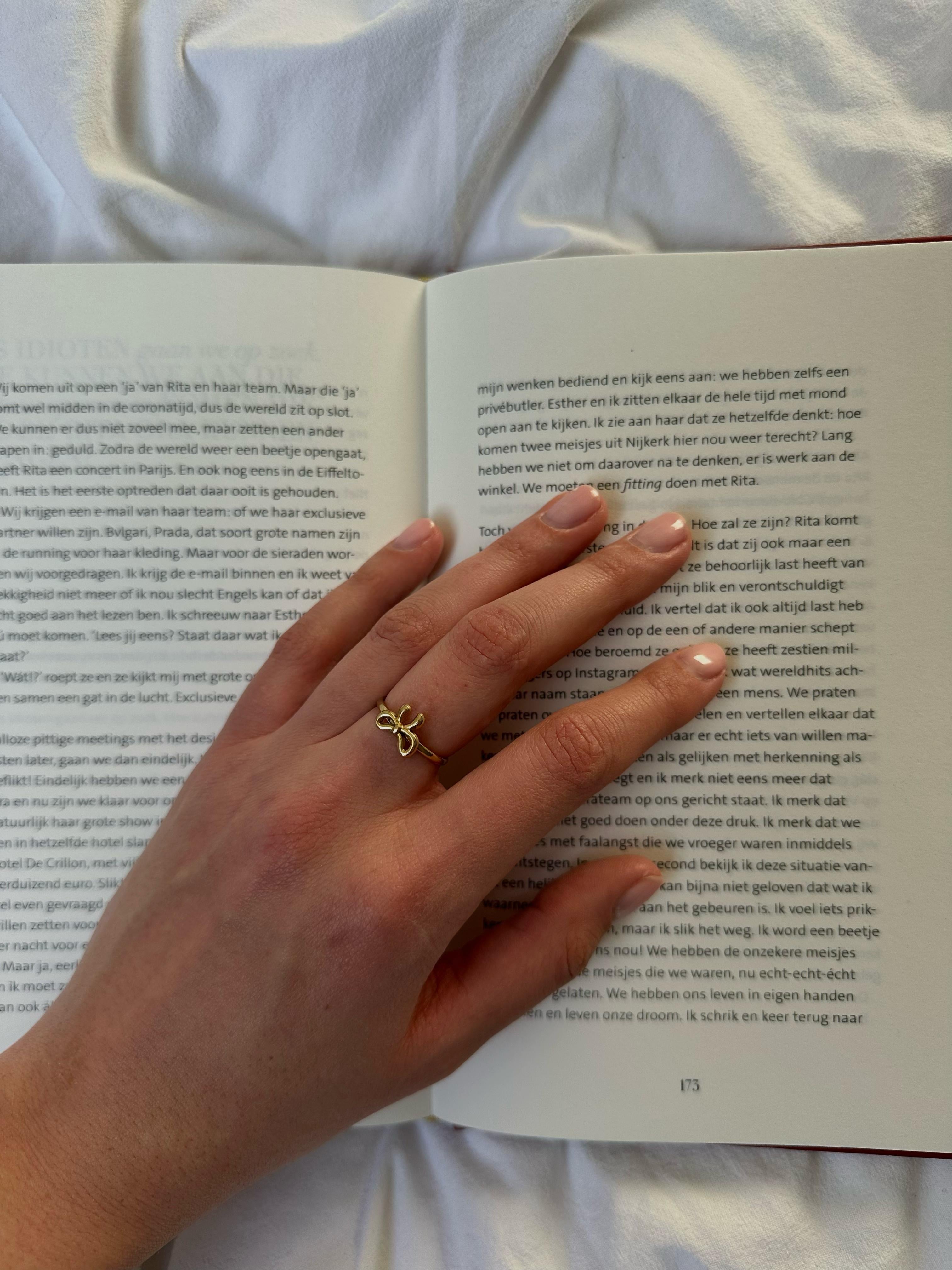 Ring bow life | goud