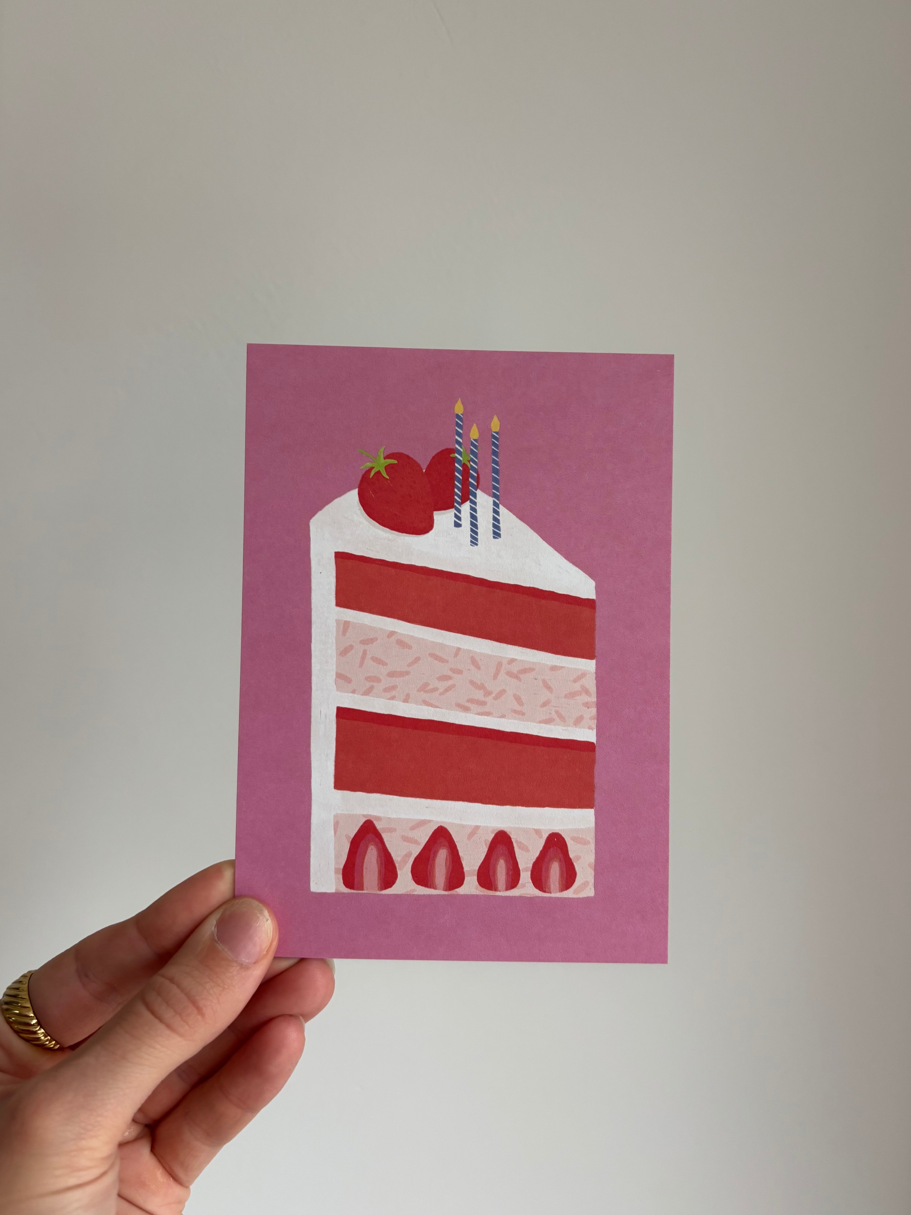 Happy cake | verjaardagskaart | iets te vieren