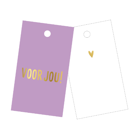 Voor jou | cadeaulabel