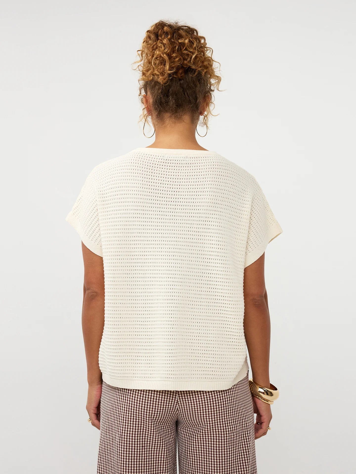 Knitted top Elin | Ecru | Ydence