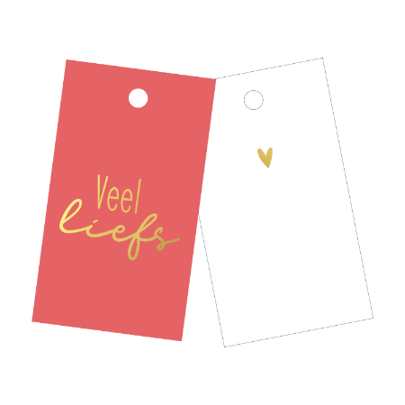 Veel liefs | cadeaulabel