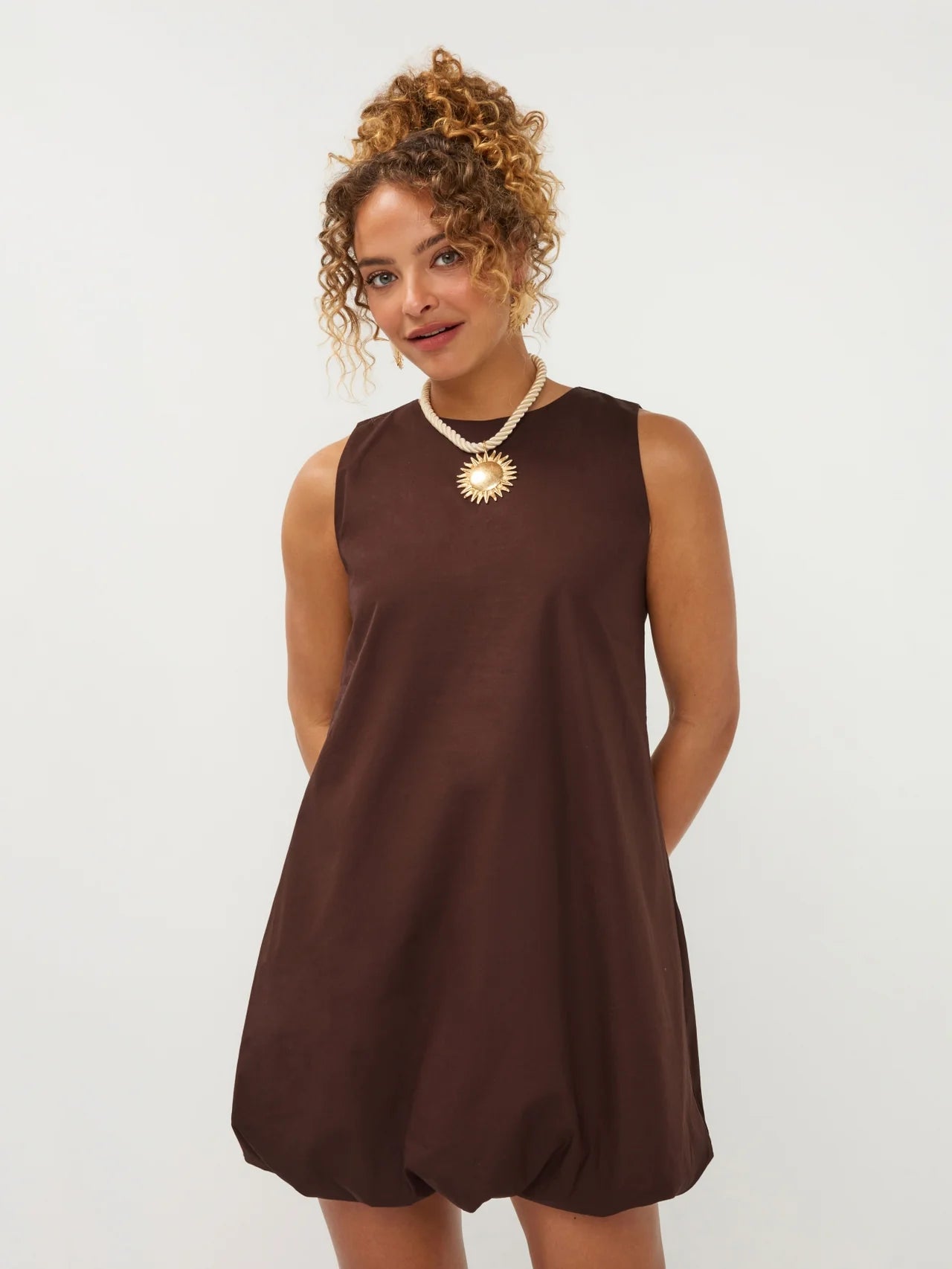 Dress Kay | Brown | Ydence