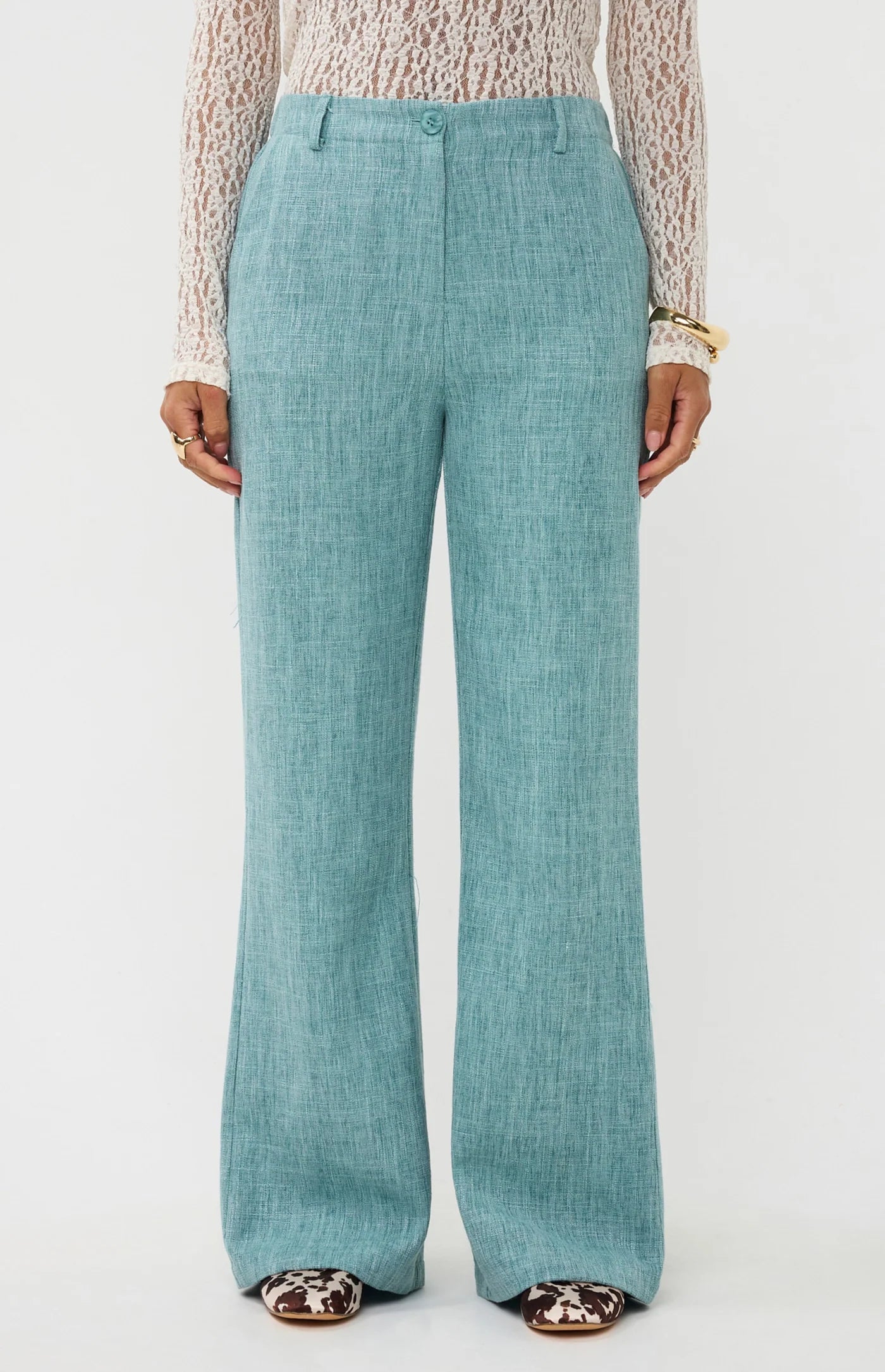 Pants Leona | turquoise | Ydence