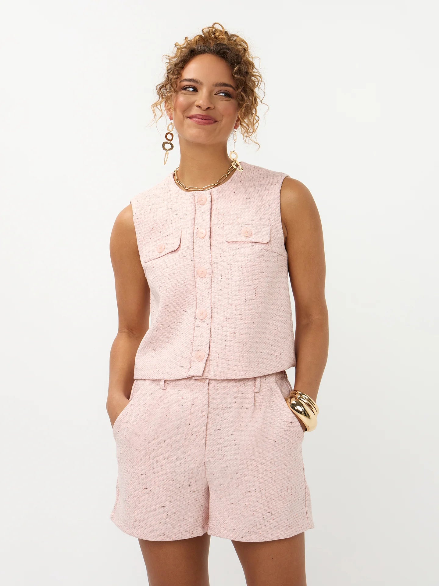 Gilet Amanda | Pink | Ydence