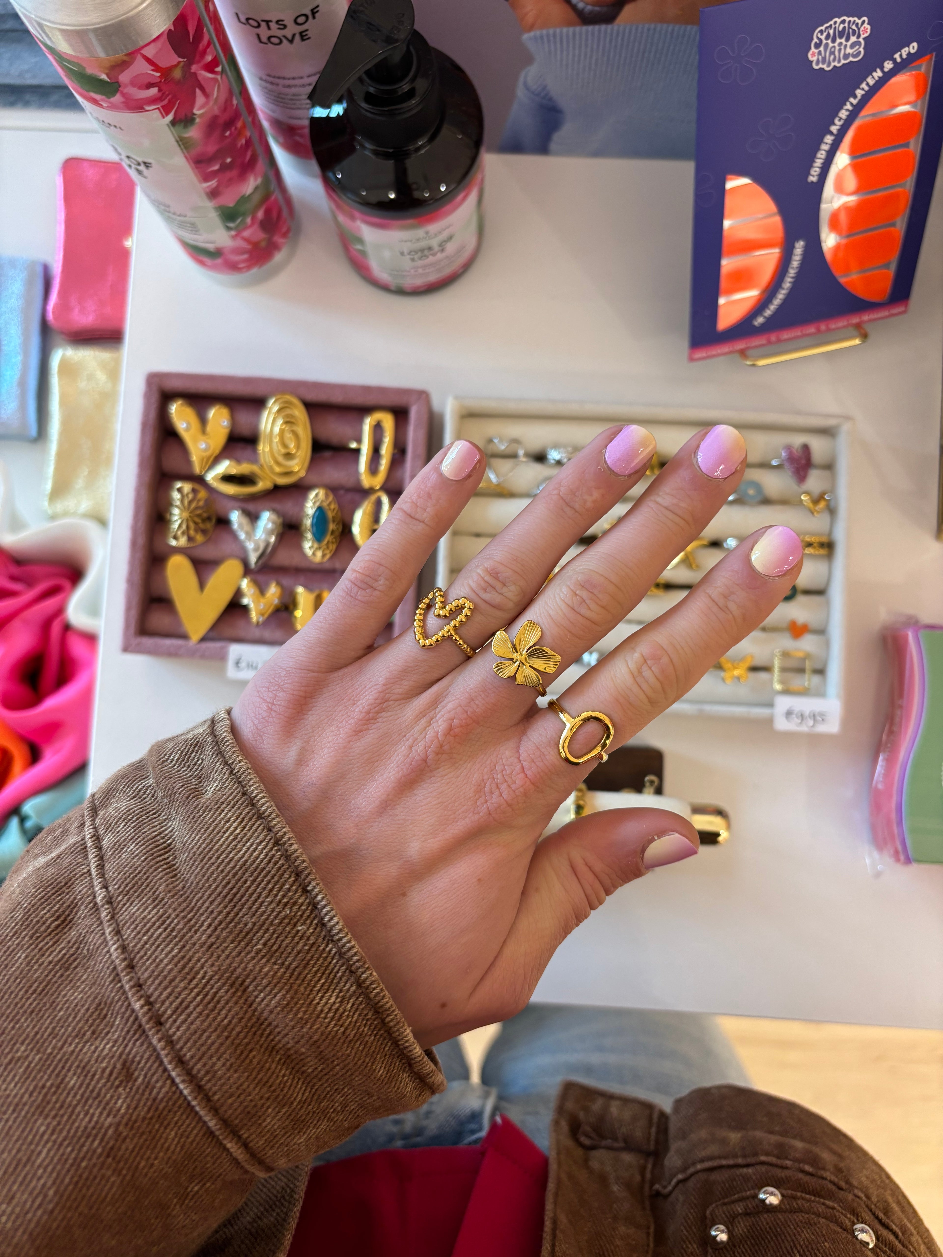 Dotted love ring | verstelbaar