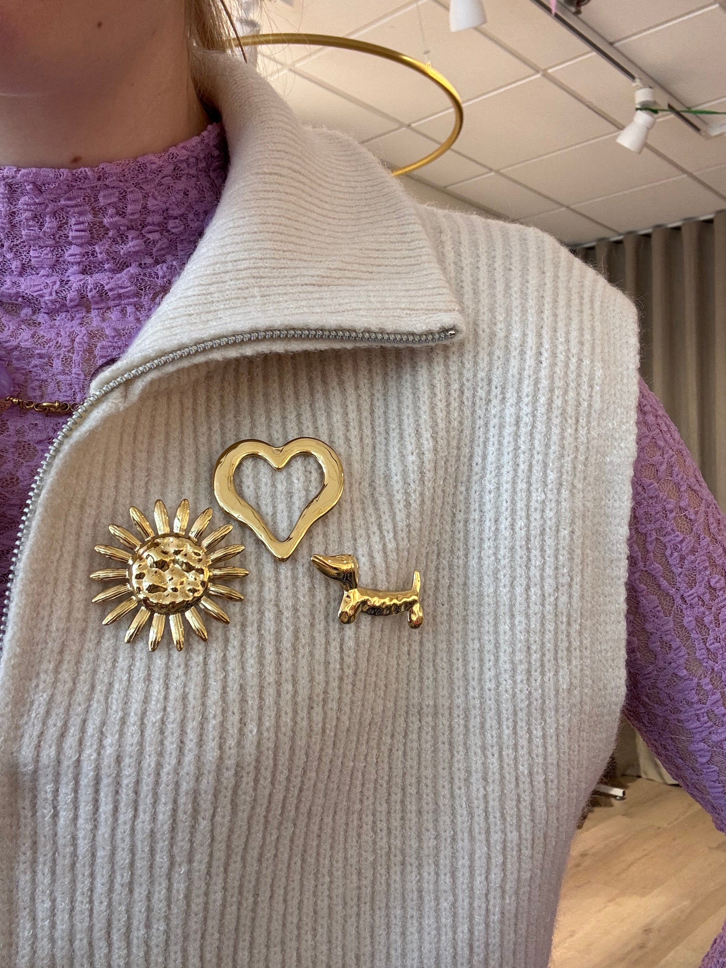 Broche Open Heart