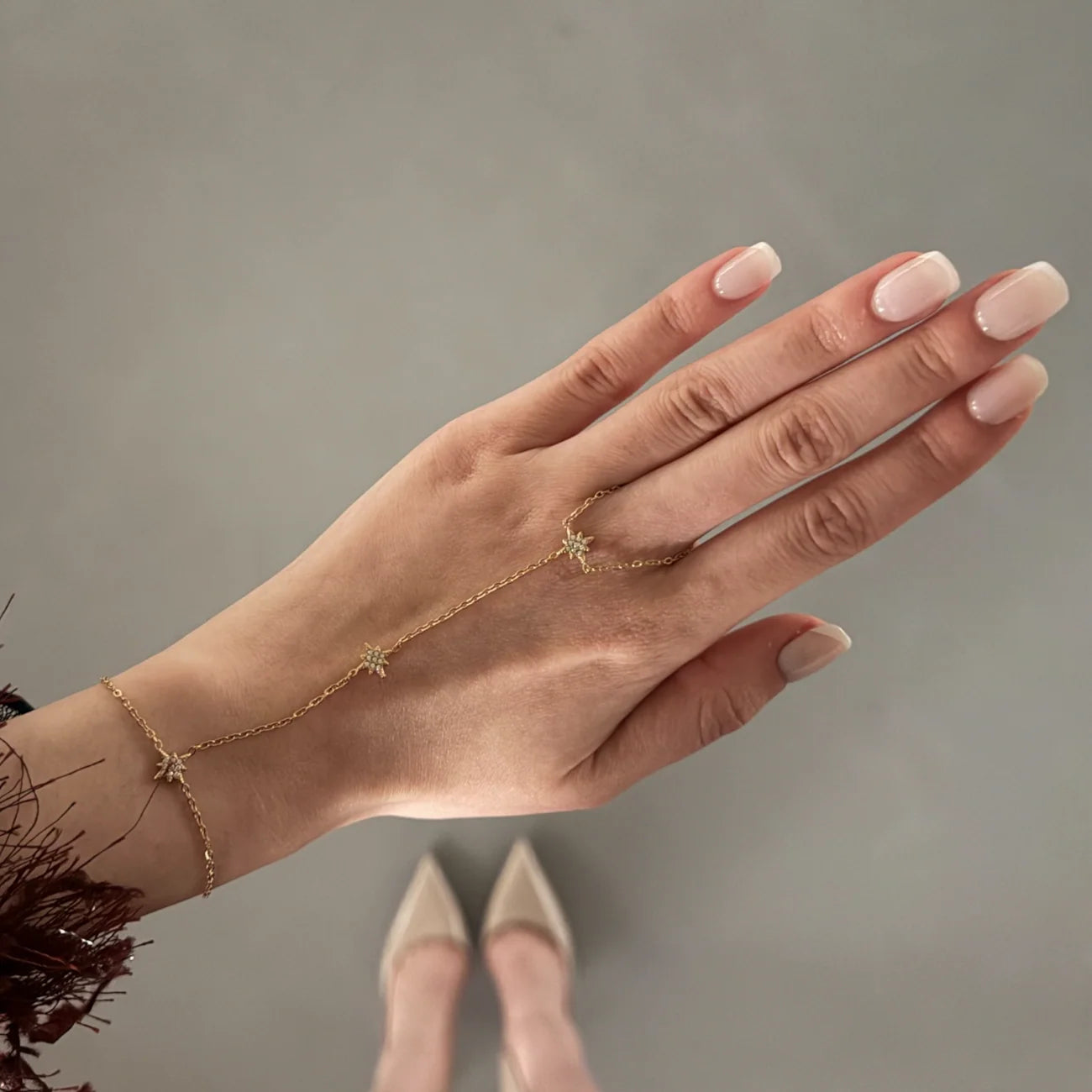 Handchain stars | goud
