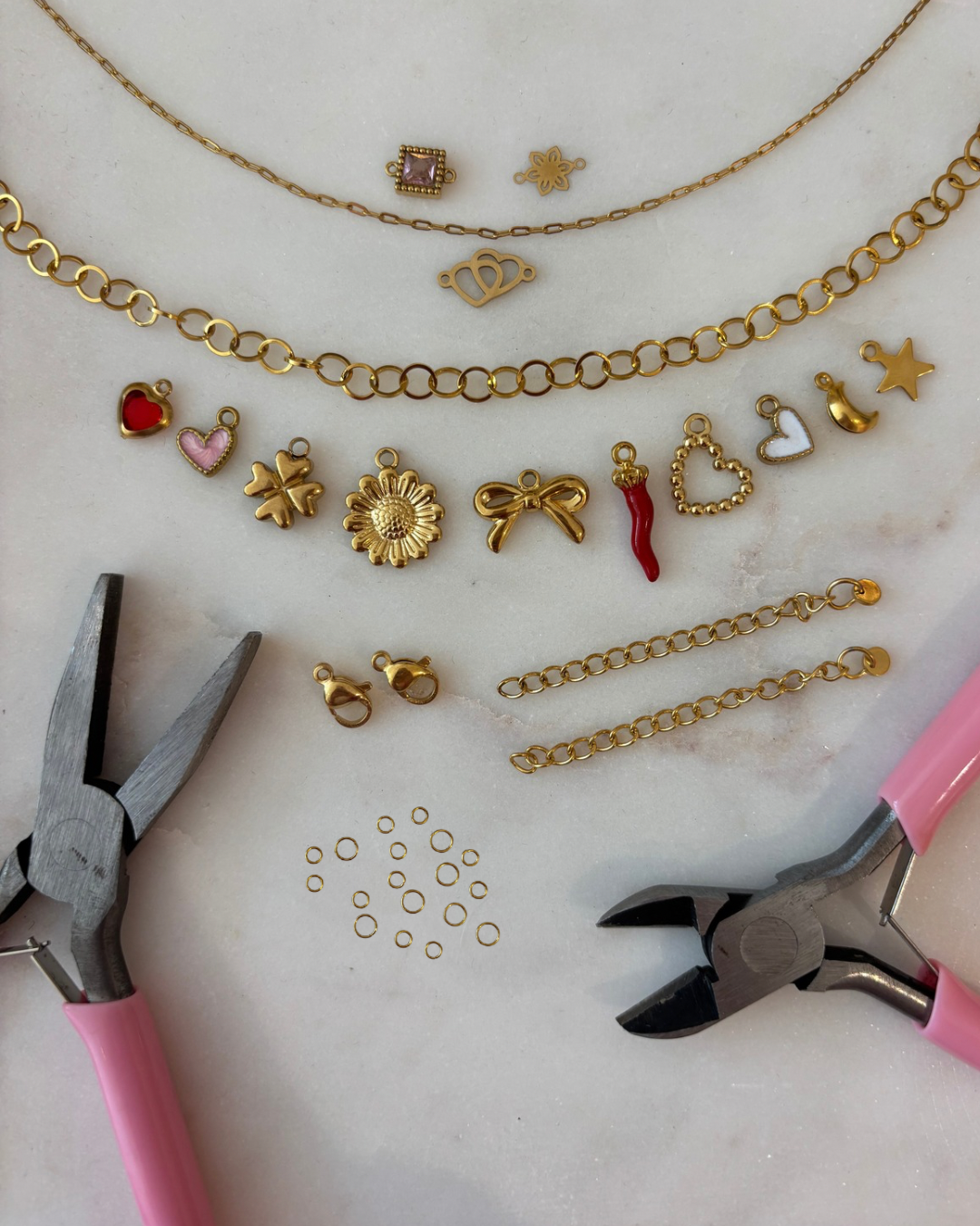 DIY sieradenpakket | 2x armbanden maken | goud