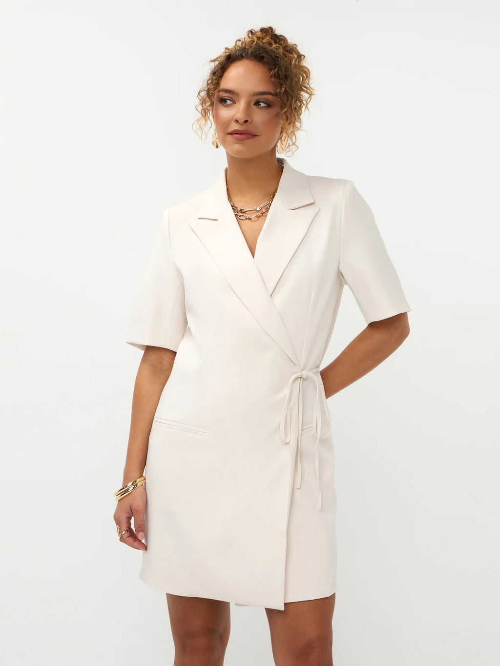 Dress Hazel | Ecru | Ydence