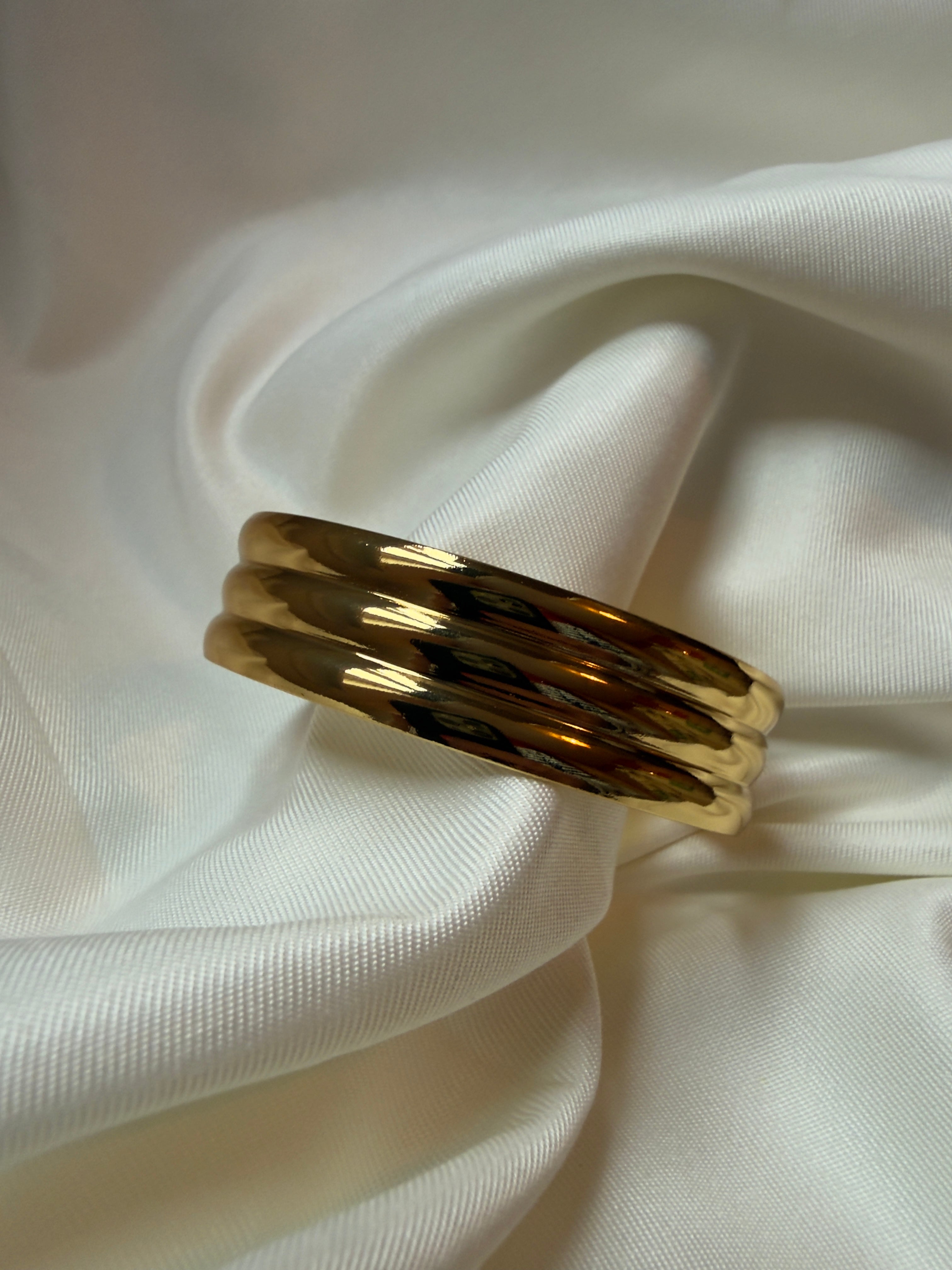 Drie musketiers bangle | goud