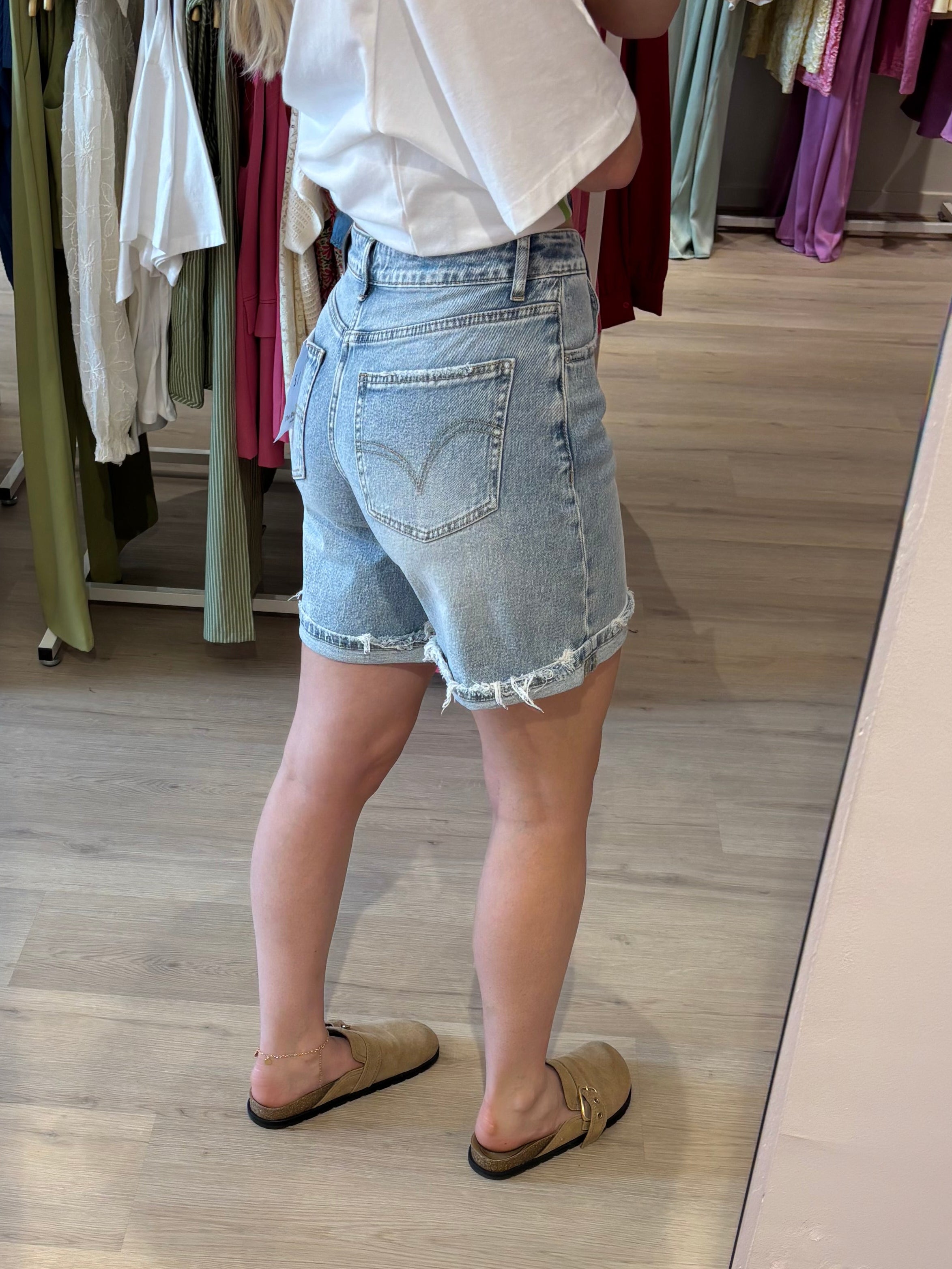 Denim Short lang omslag | Queen Hearts