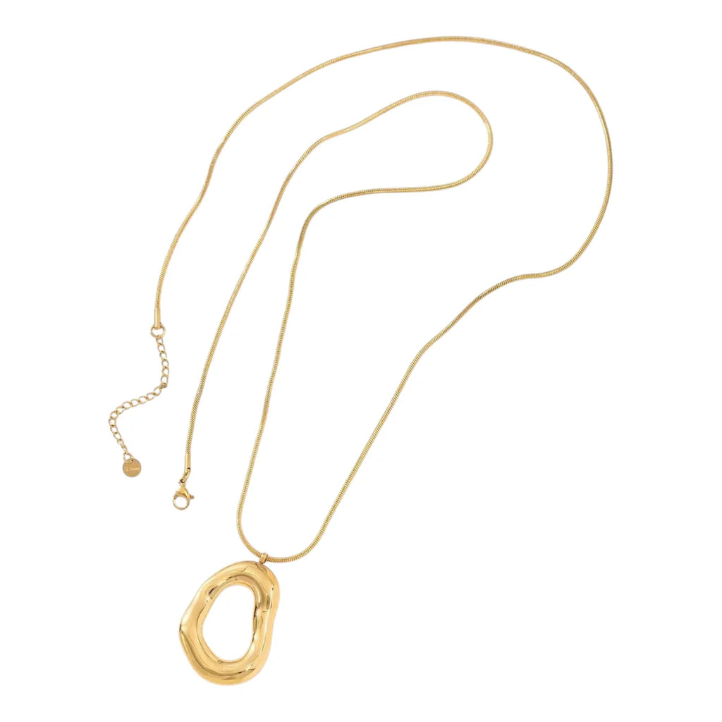 Long oval necklace