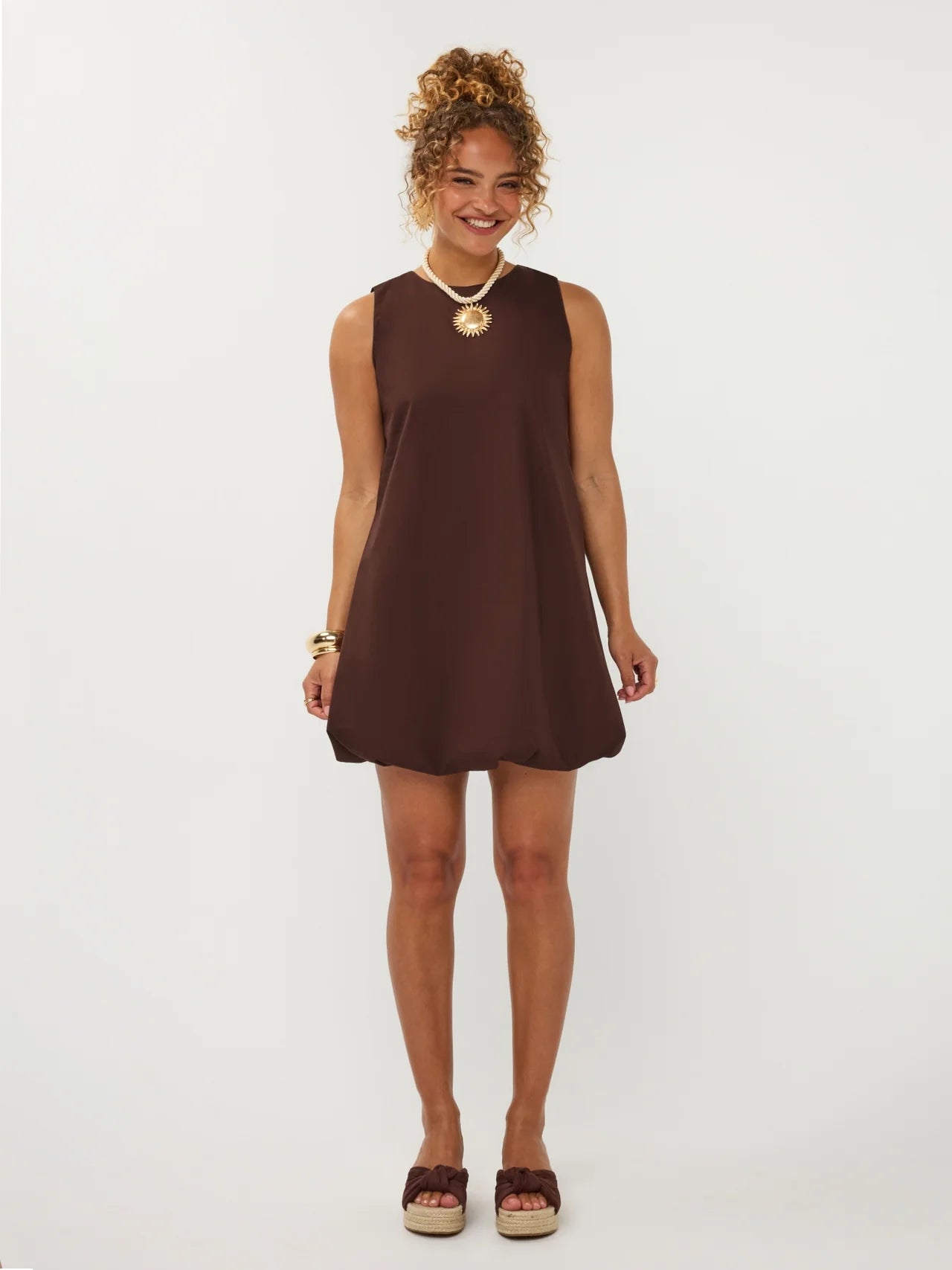 Dress Kay | Brown | Ydence