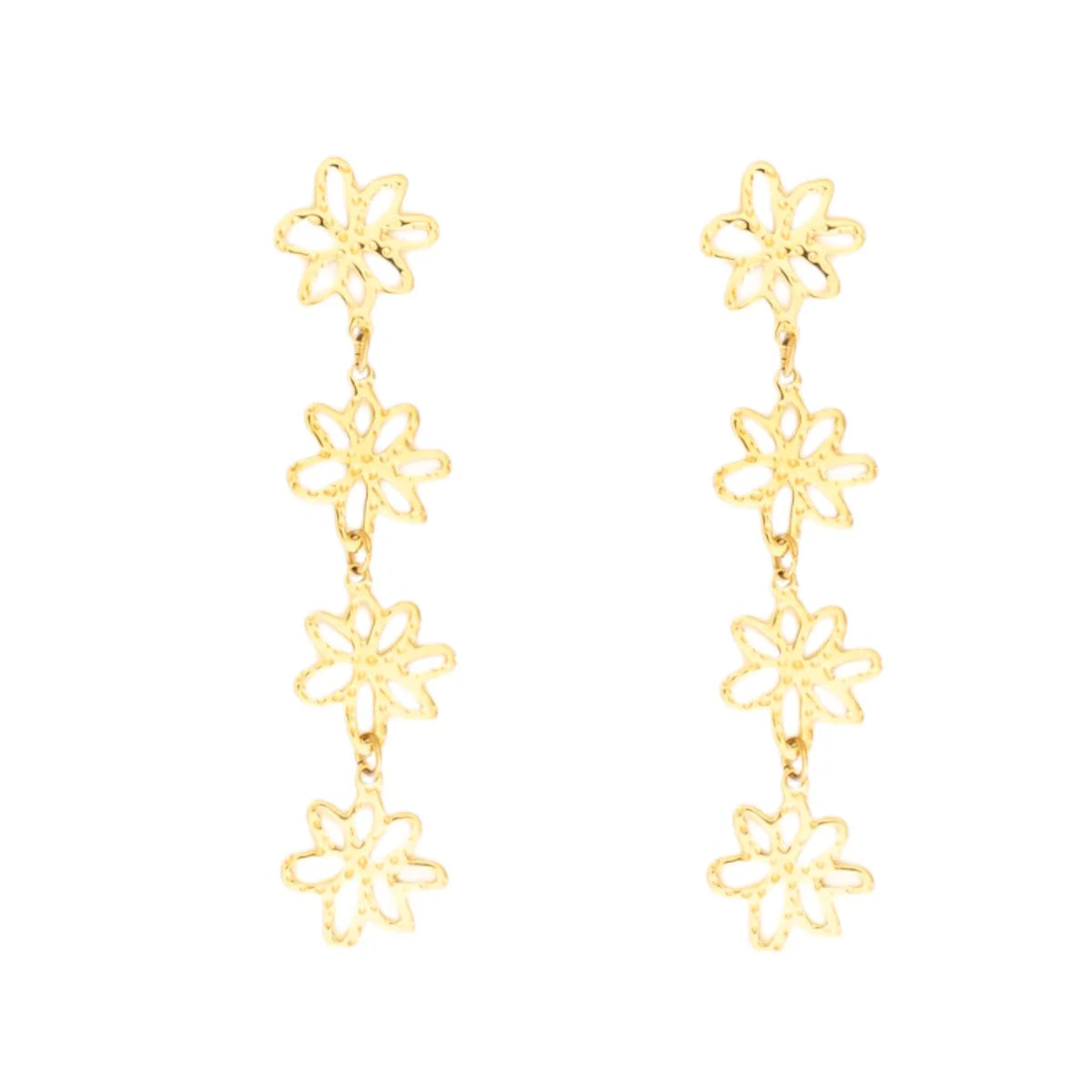 Spring Flowers earrings | goud