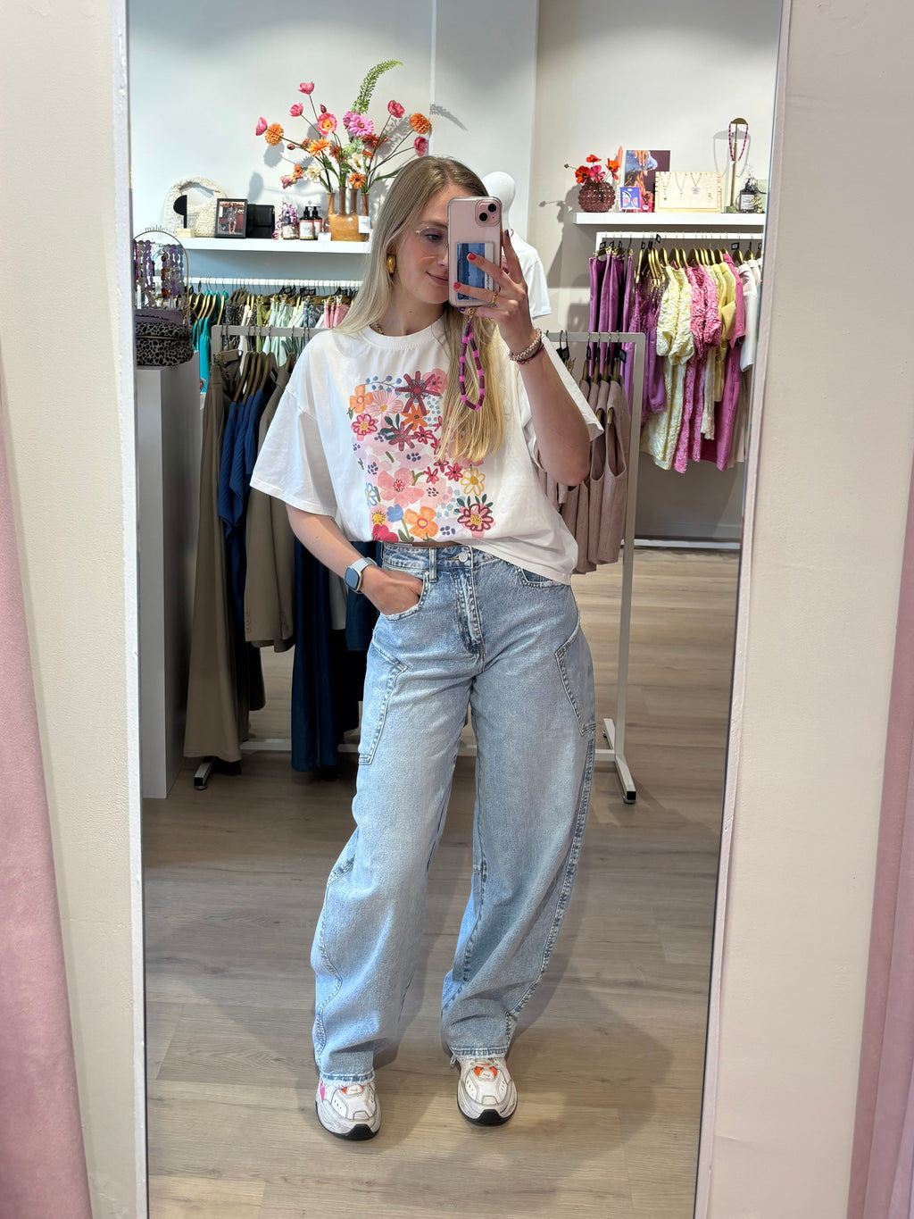 Denim barrel jeans | Queen Hearts