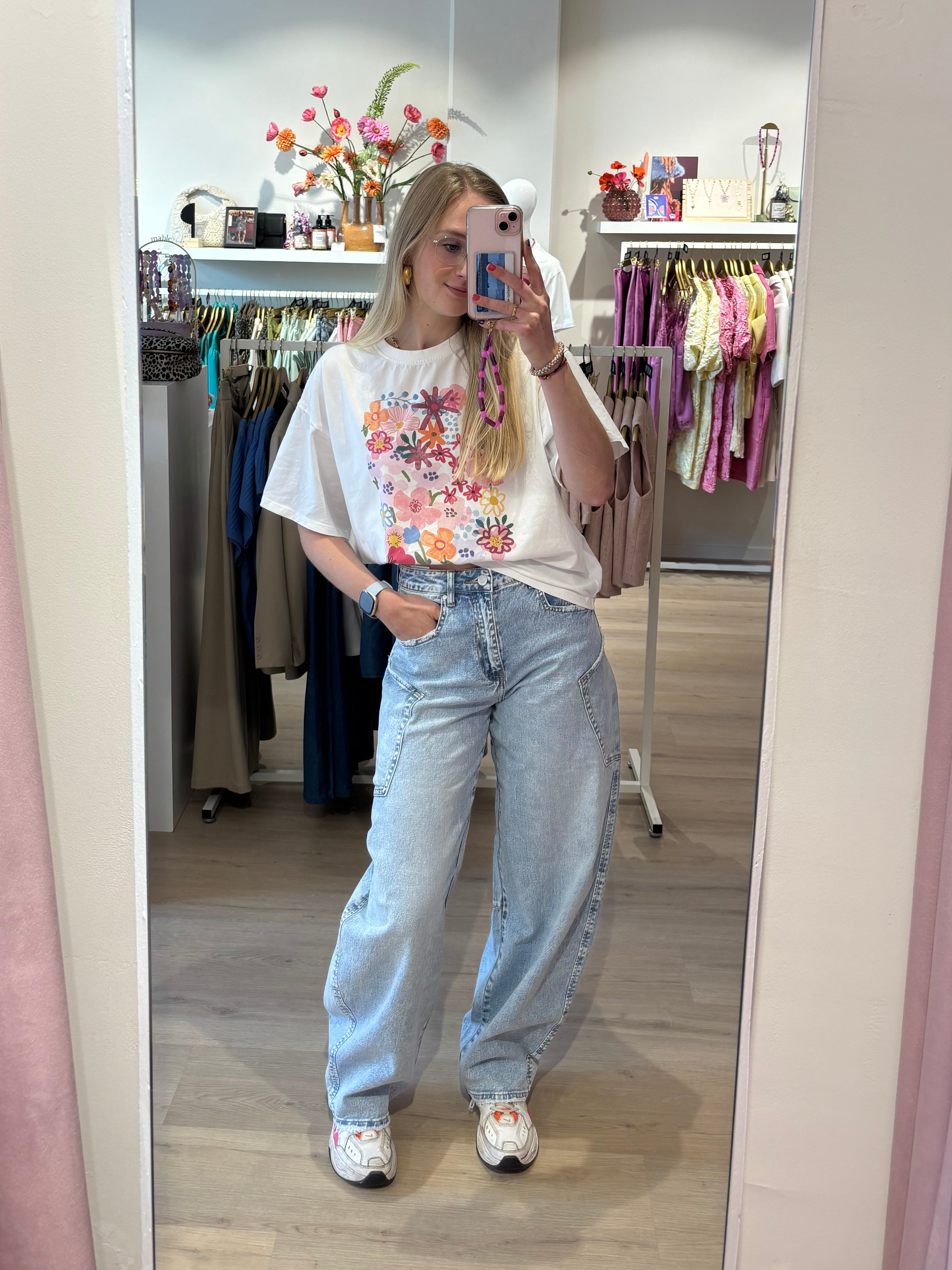 Denim barrel jeans | Queen Hearts