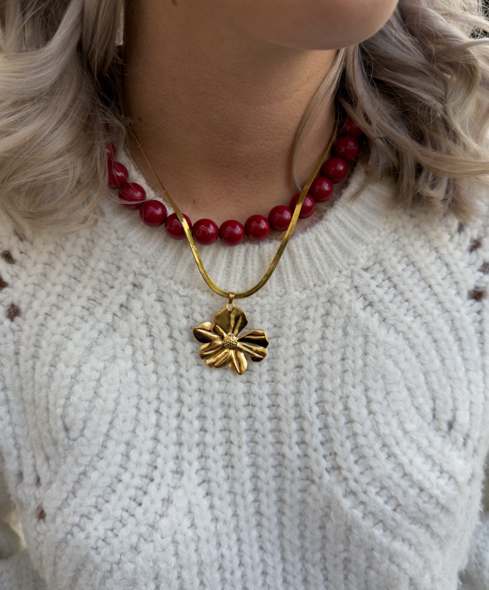 Mi tutti Fiori necklace | goud