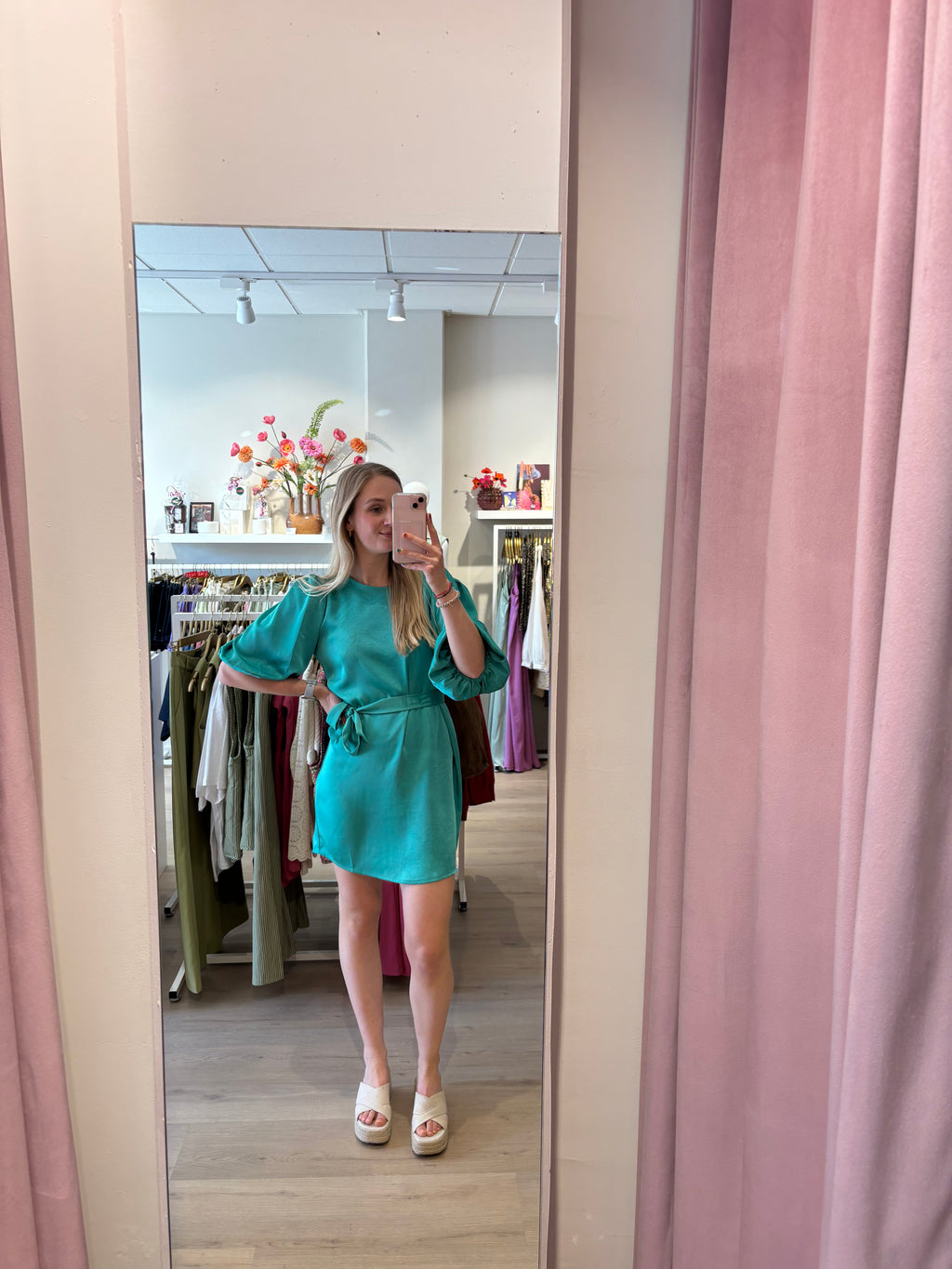 Dress Nienke | groen | Ydence