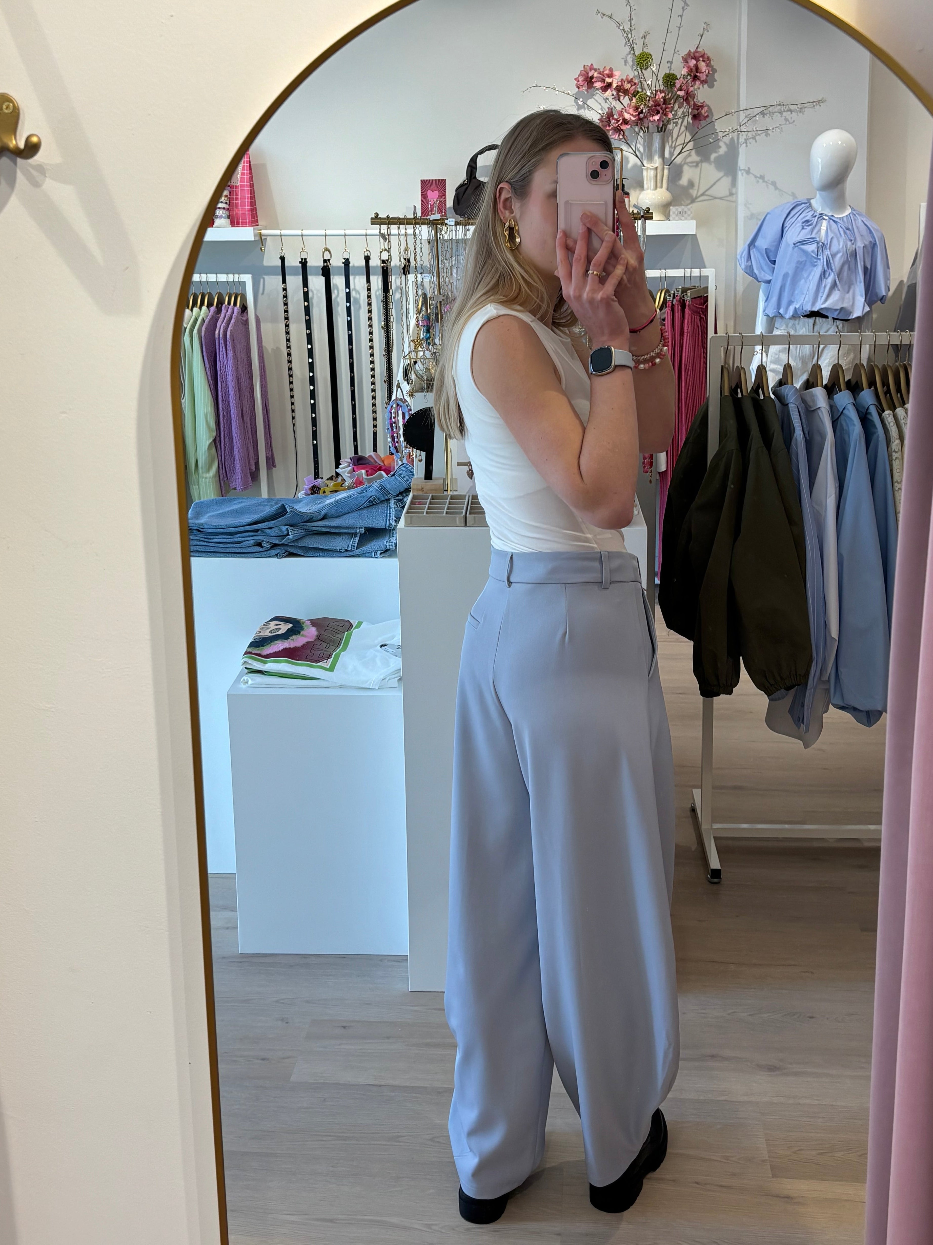 Pantalon Balloon lichtblauw | Ambika