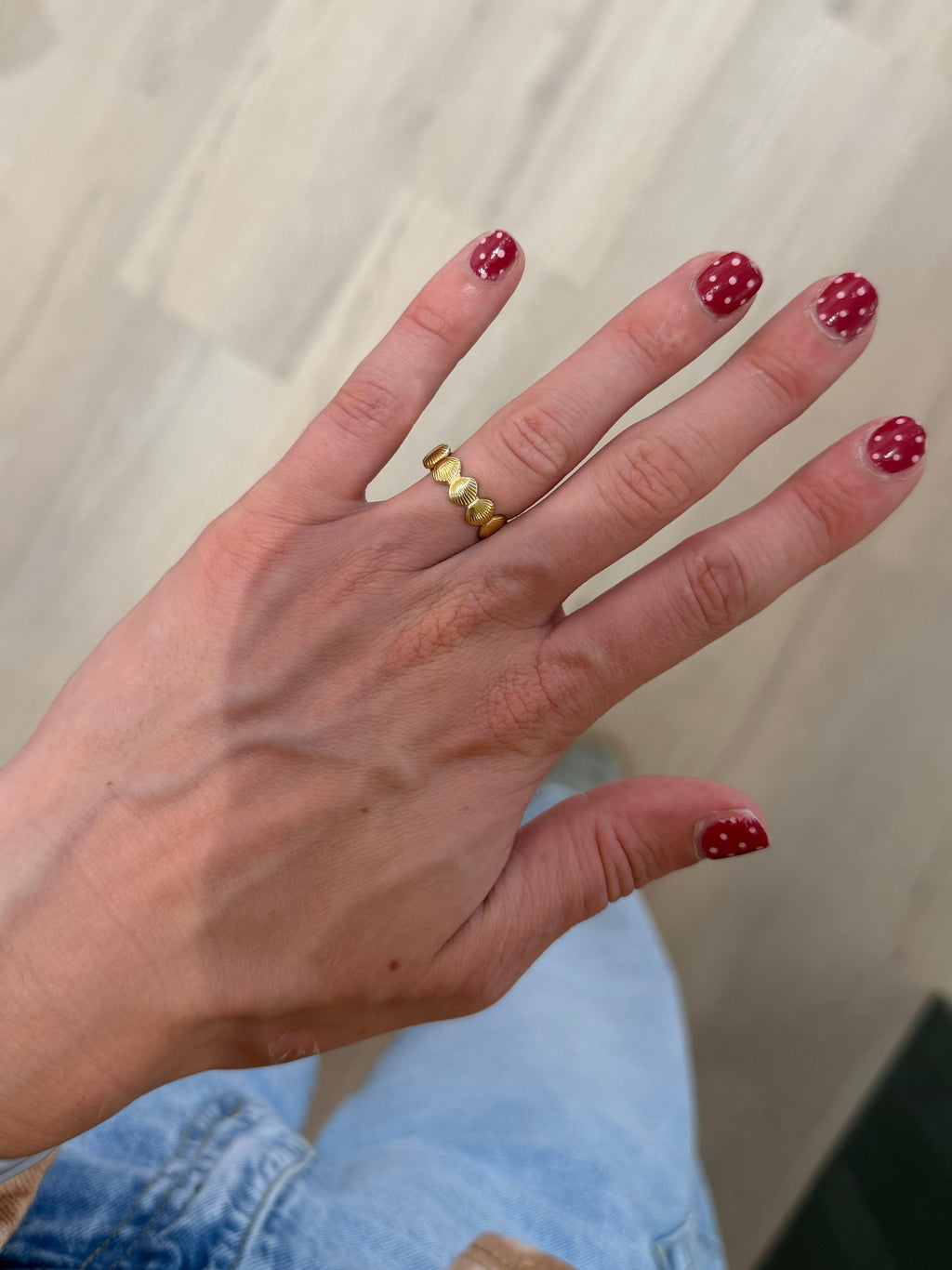 Shell party ring | goud