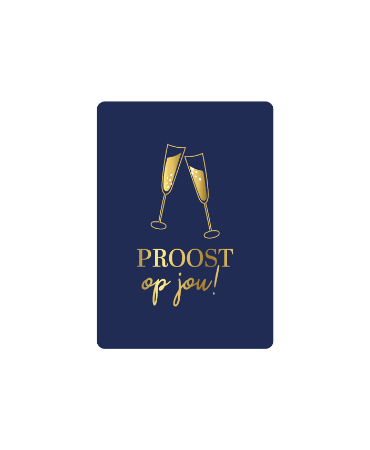 Proost op jou | kleine wenskaart