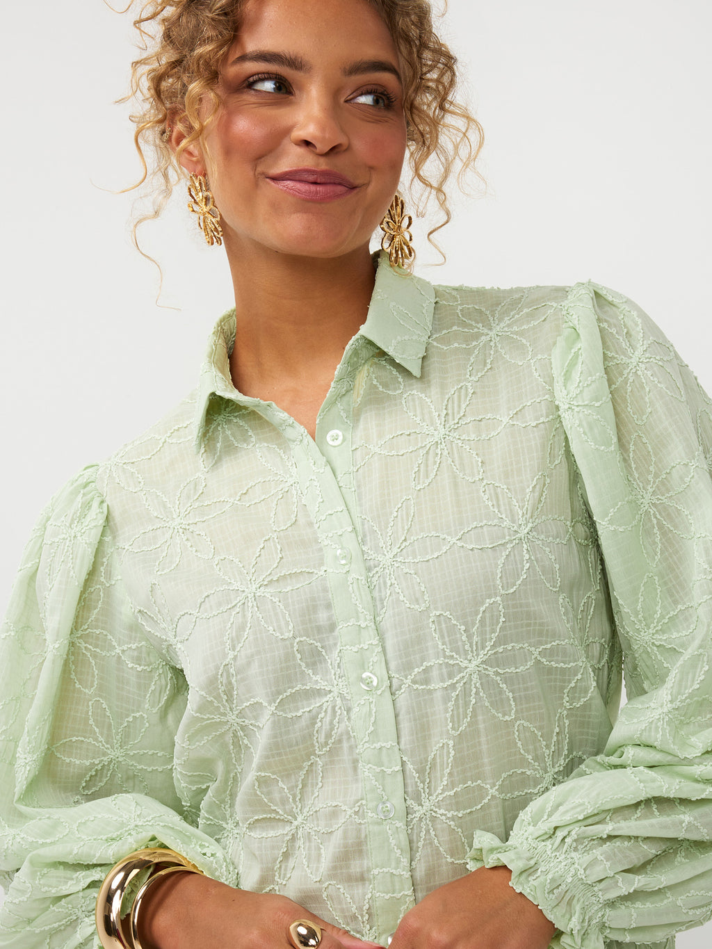 Blouse Isamae | Soft green | Ydence