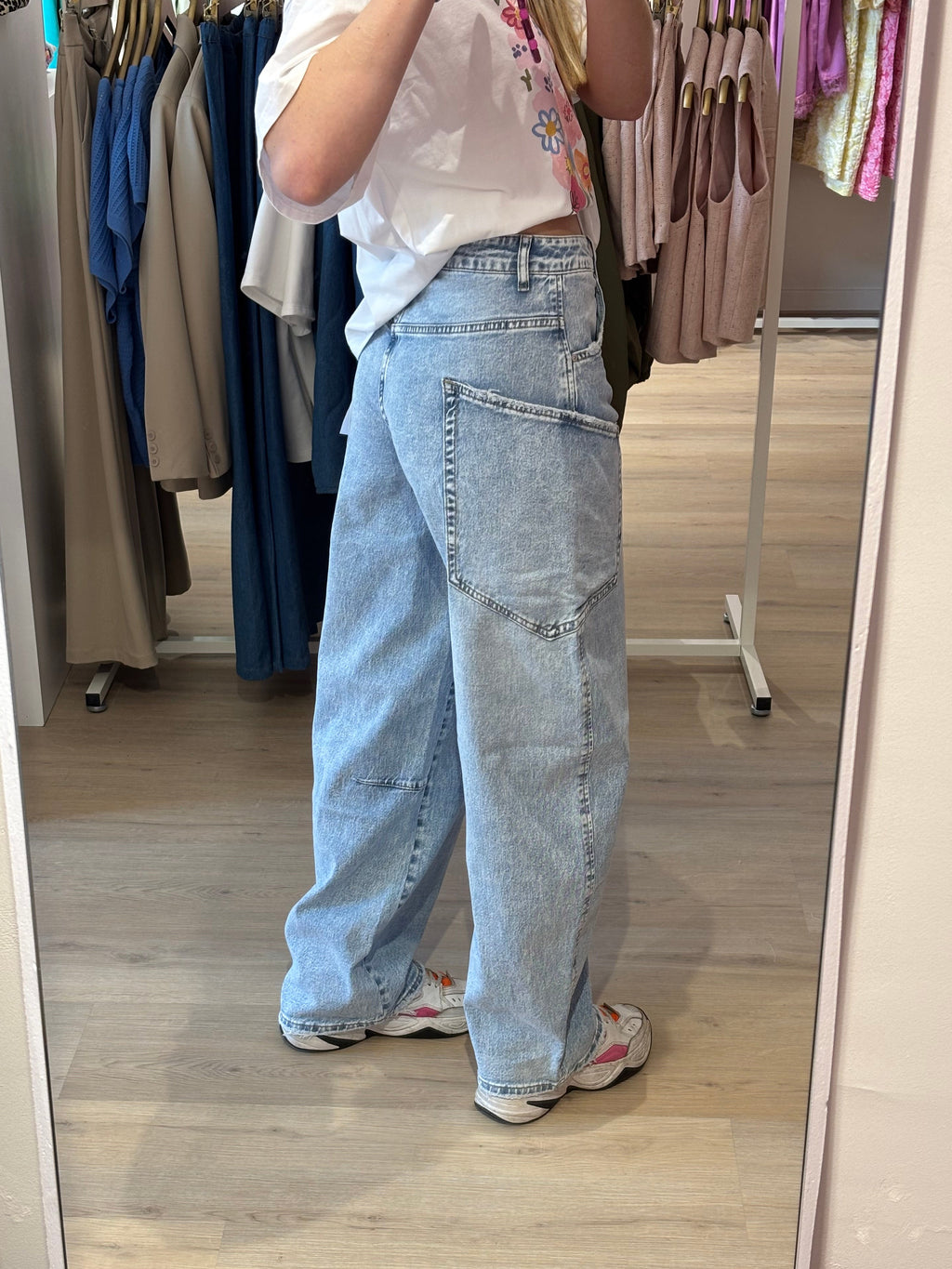 Denim barrel jeans | Queen Hearts