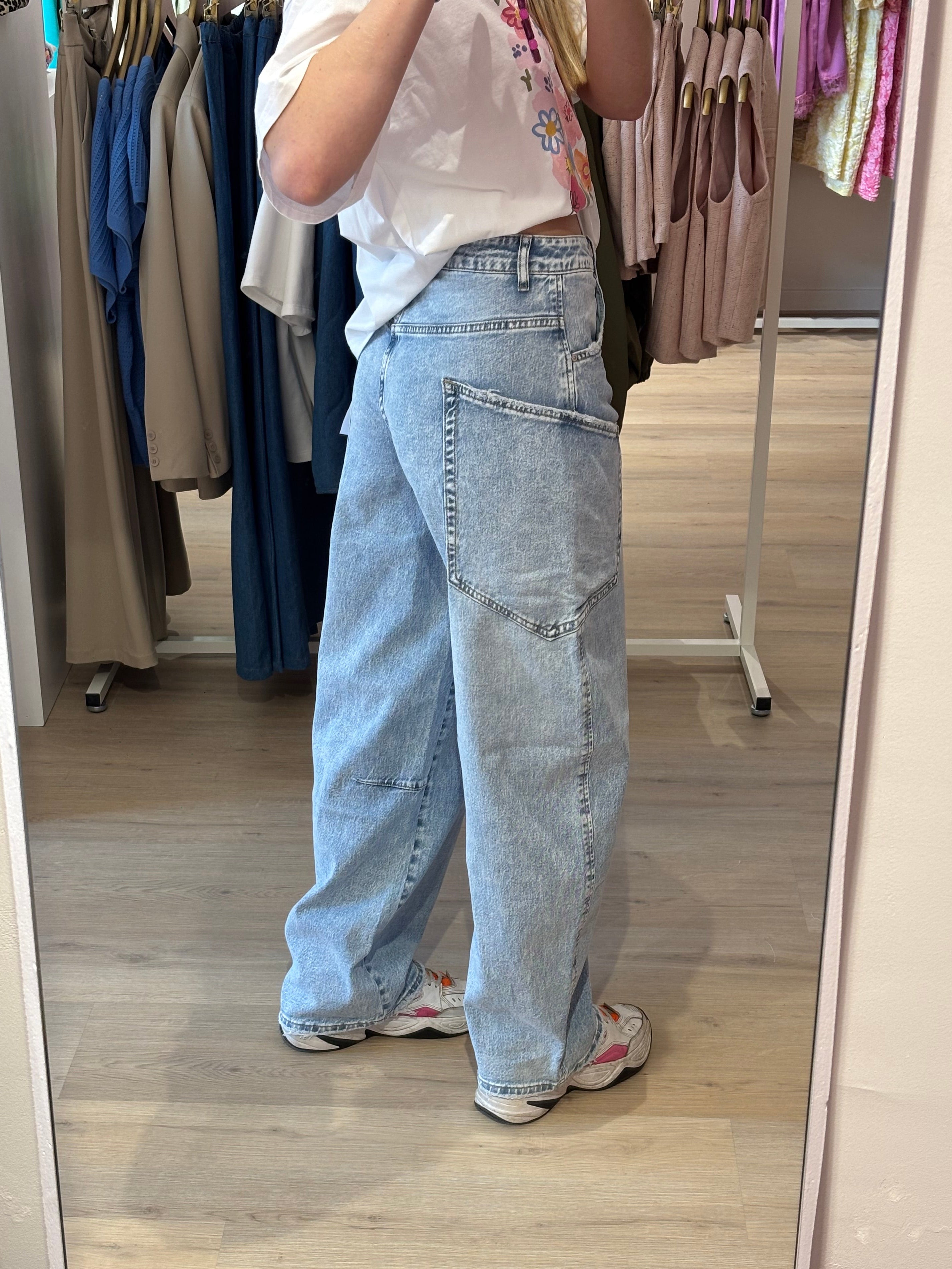Denim barrel jeans | Queen Hearts