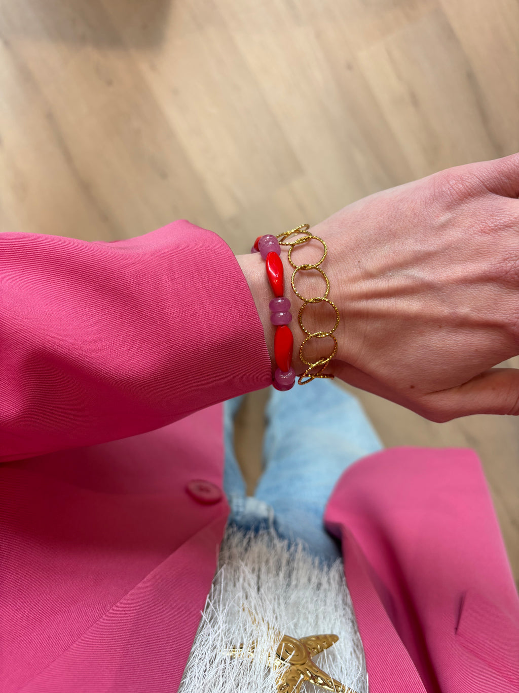 Bracelet rouge rebel | Studio Frenchie