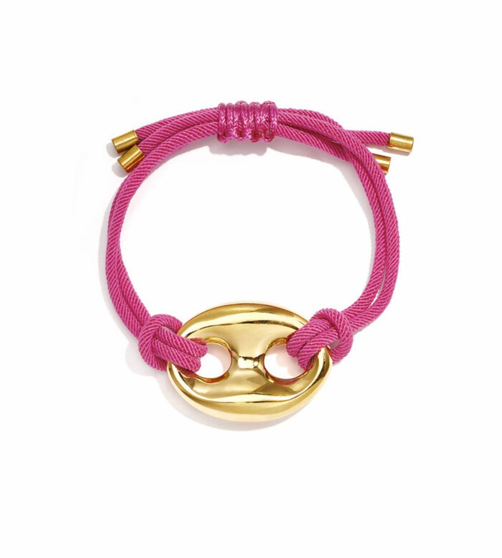 Knoop armband | roze