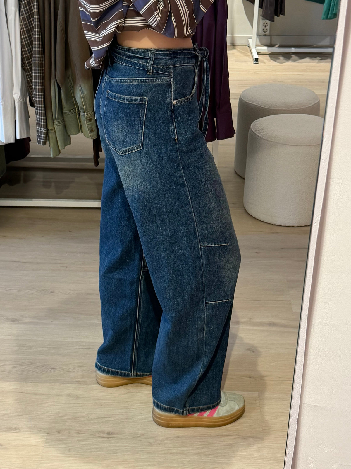 Balloon jeans met riempje | Queen Hearts