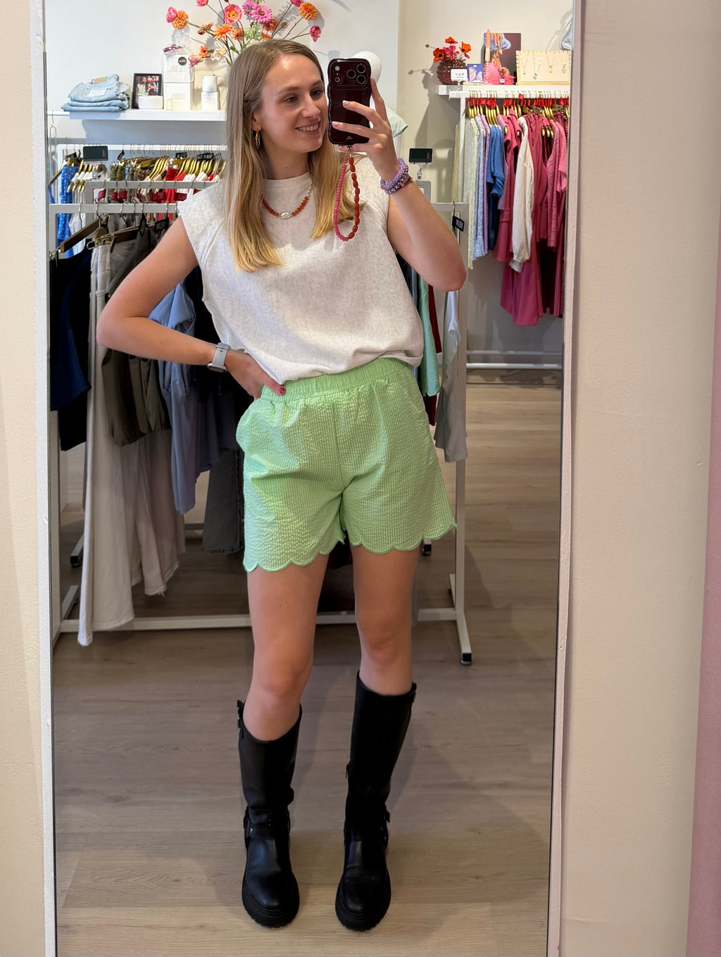 Groene short | Azzurro