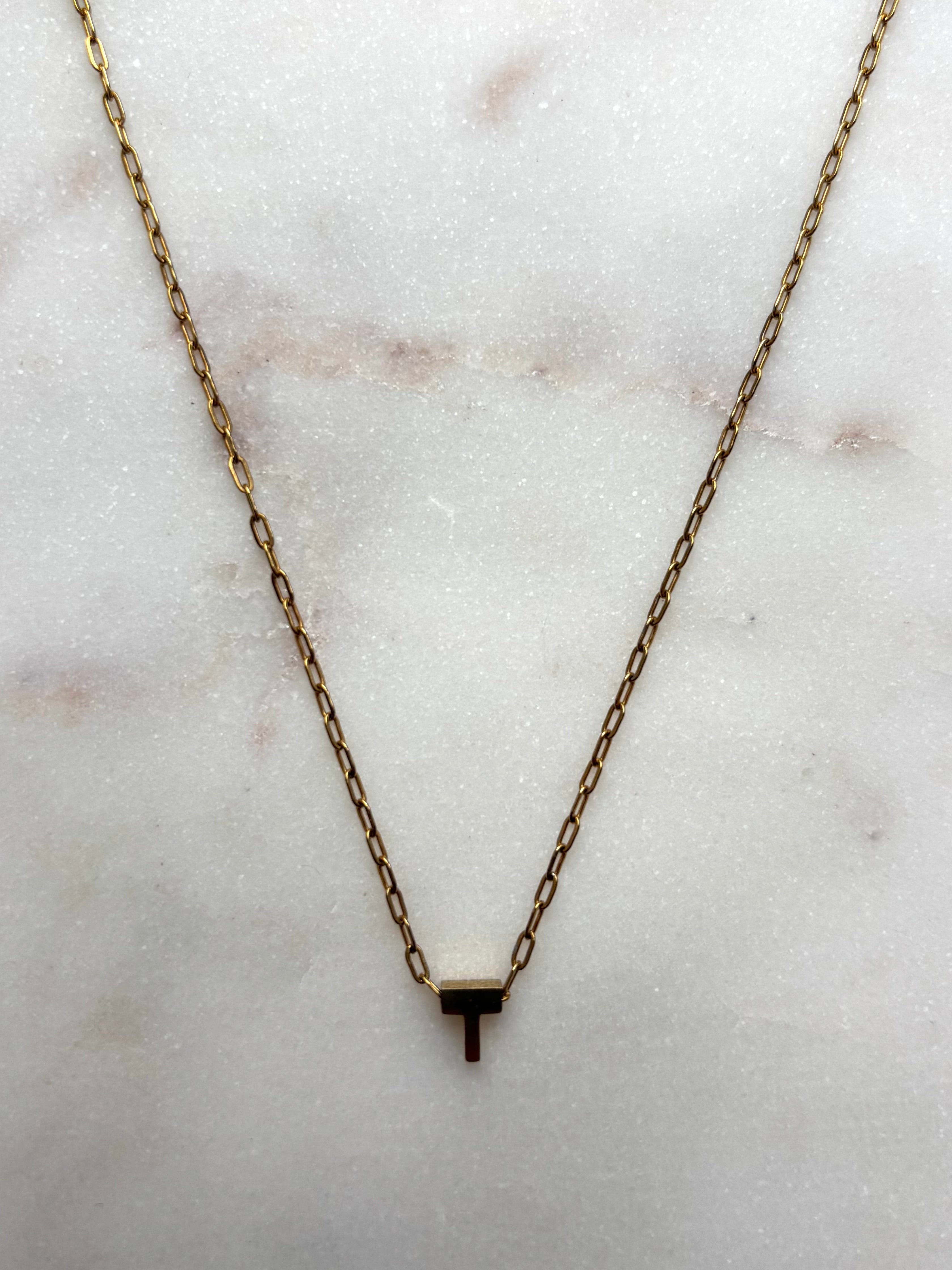 Minimalistische schakelketting | initiaal