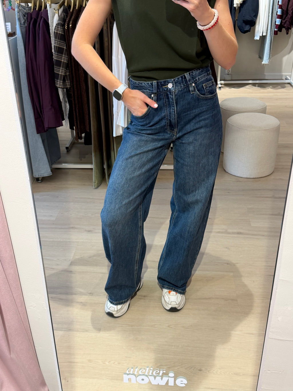 High waist jeans | Dark denim | Queen Hearts