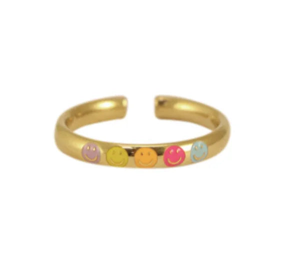 Happy smiley ring