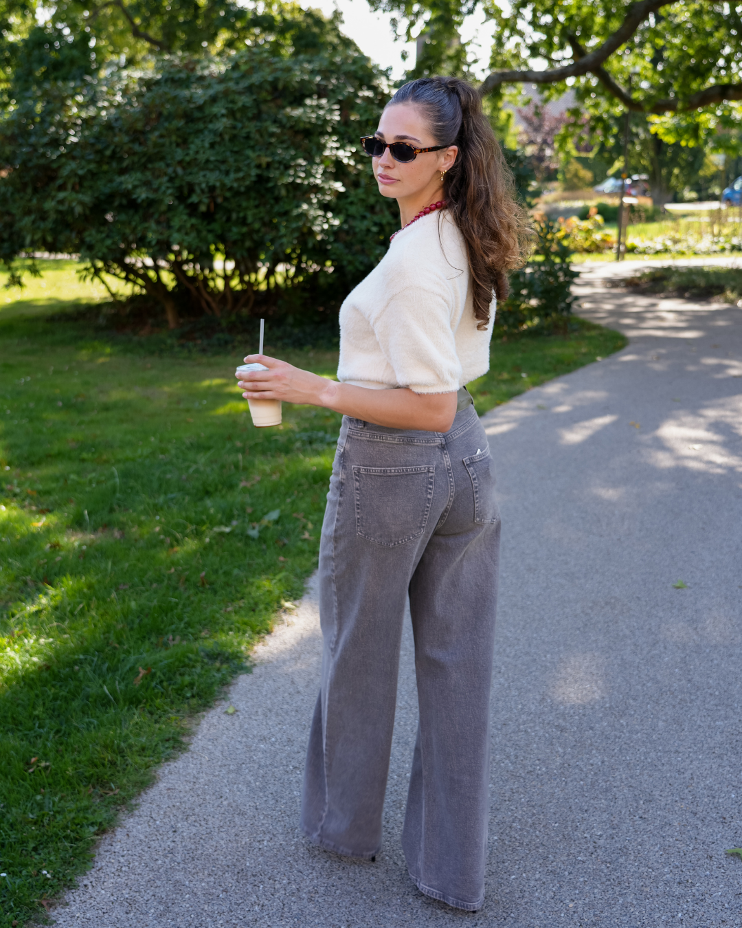 Knitted top Mary | Ecru | Ydence