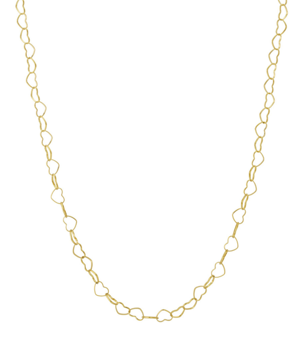 Long heart necklace