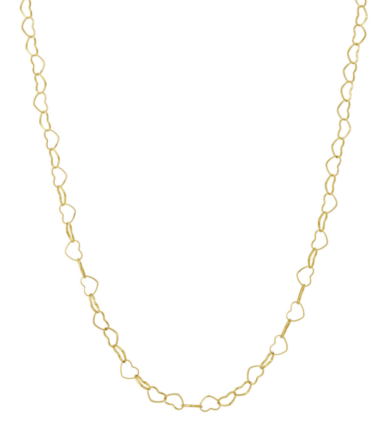 Long heart necklace