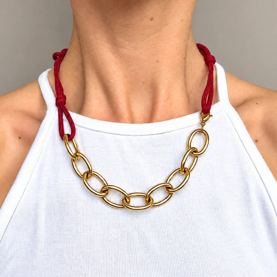 Necklace Chunky Red | Studio Frenchie