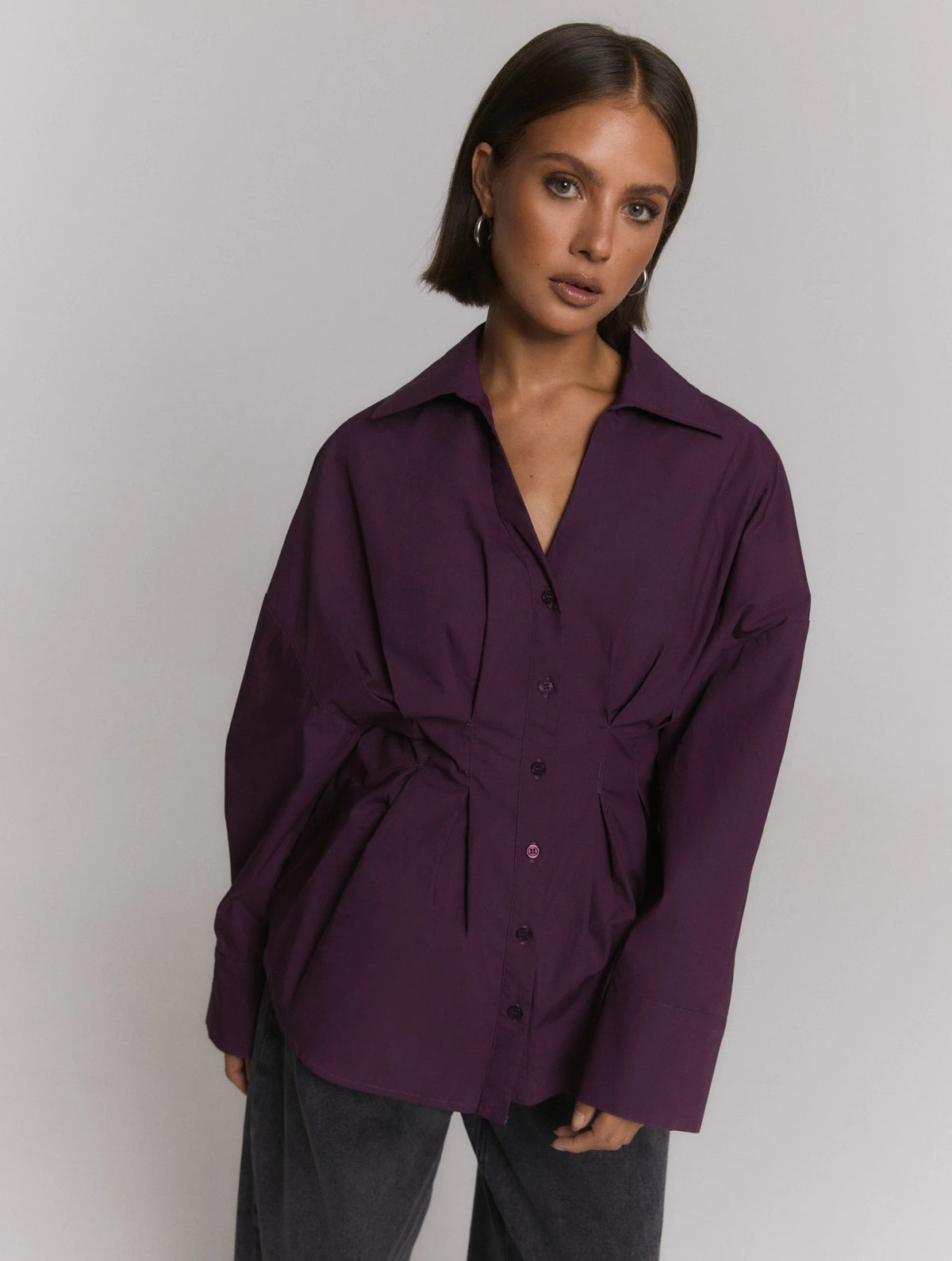 GUUSJE Blouse – Plum | Refined Department