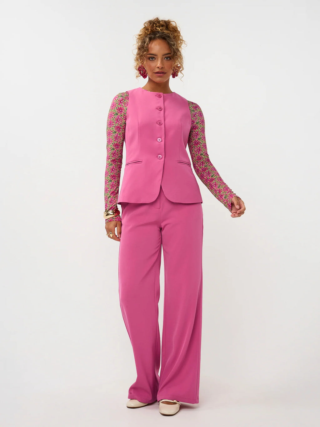 Gilet Fabienne | roze | Ydence