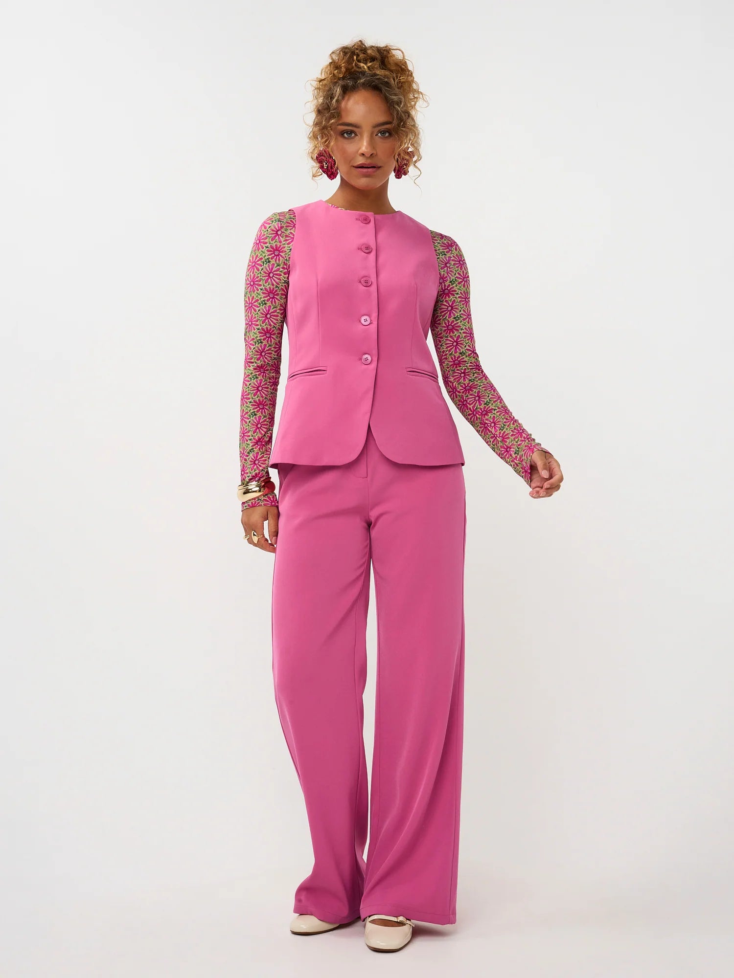 Gilet Fabienne | roze | Ydence