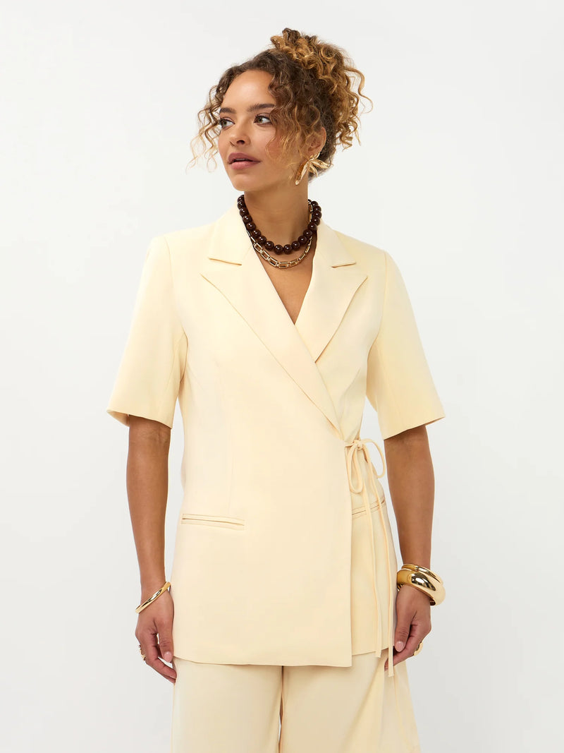Blazer top Lucille | Geel | Ydence